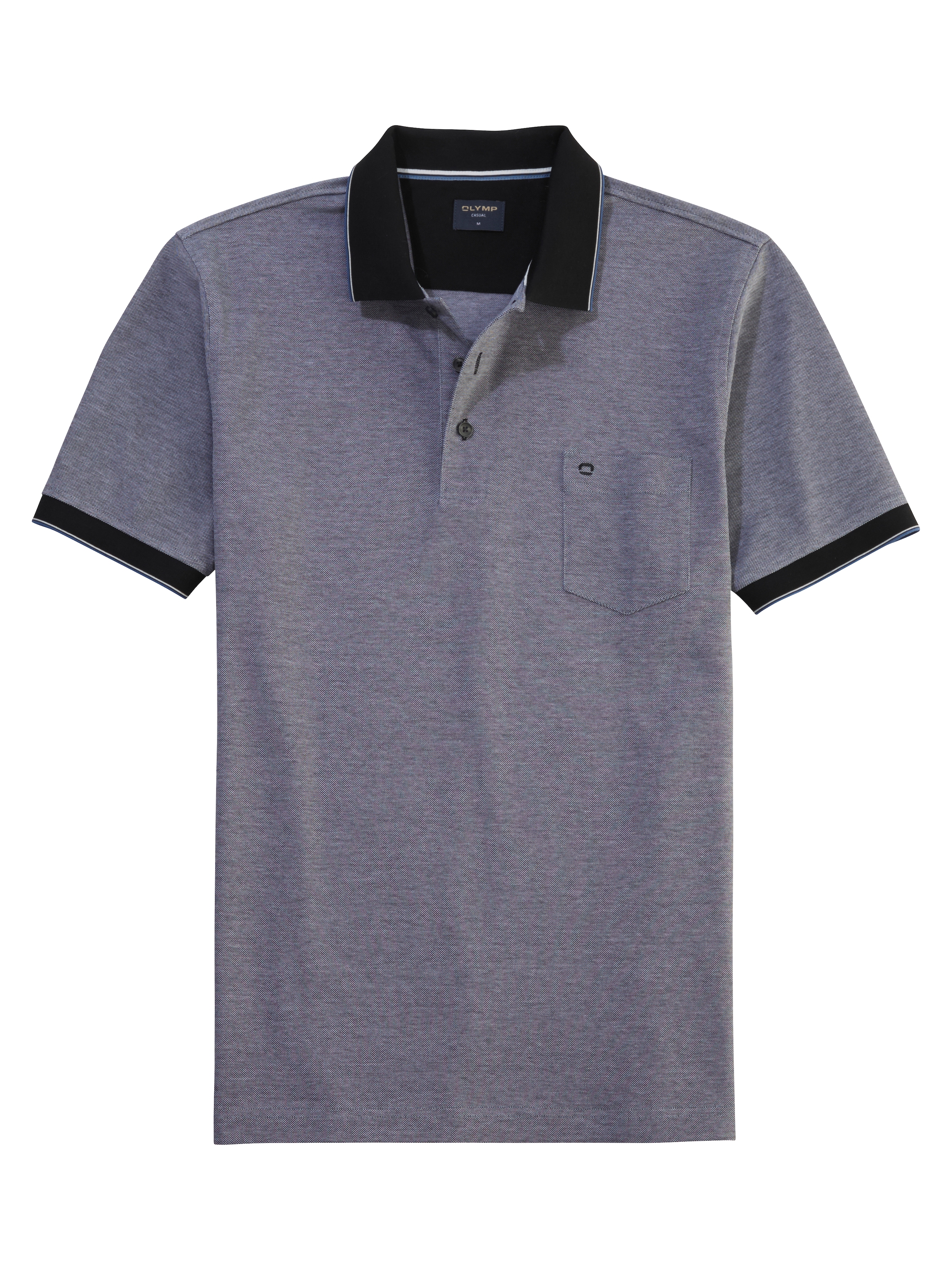 Poloshirt »Casual«, Two-Tone Piqué, Seitenschlitzen im Saum