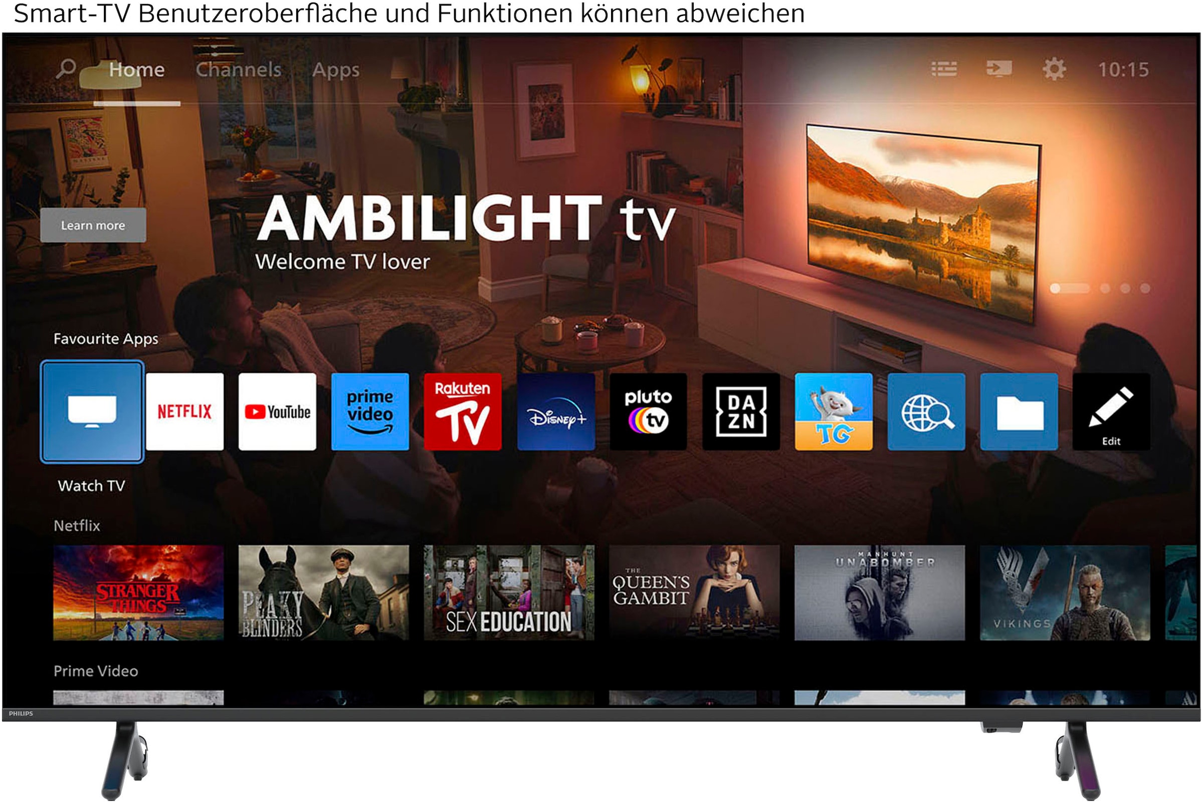 Philips QLED Mini LED-Fernseher »75MLED910/12«, 4K Ultra HD, Smart-TV