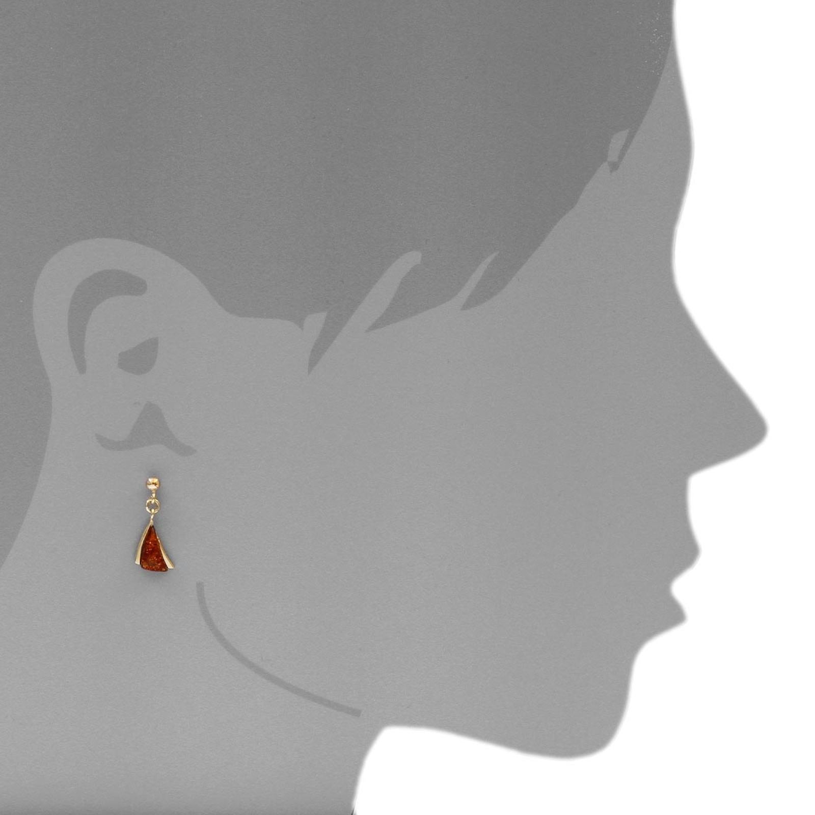 OSTSEE-SCHMUCK Paar Ohrhänger »- Imke - Gold 585/000 - Bernstein«