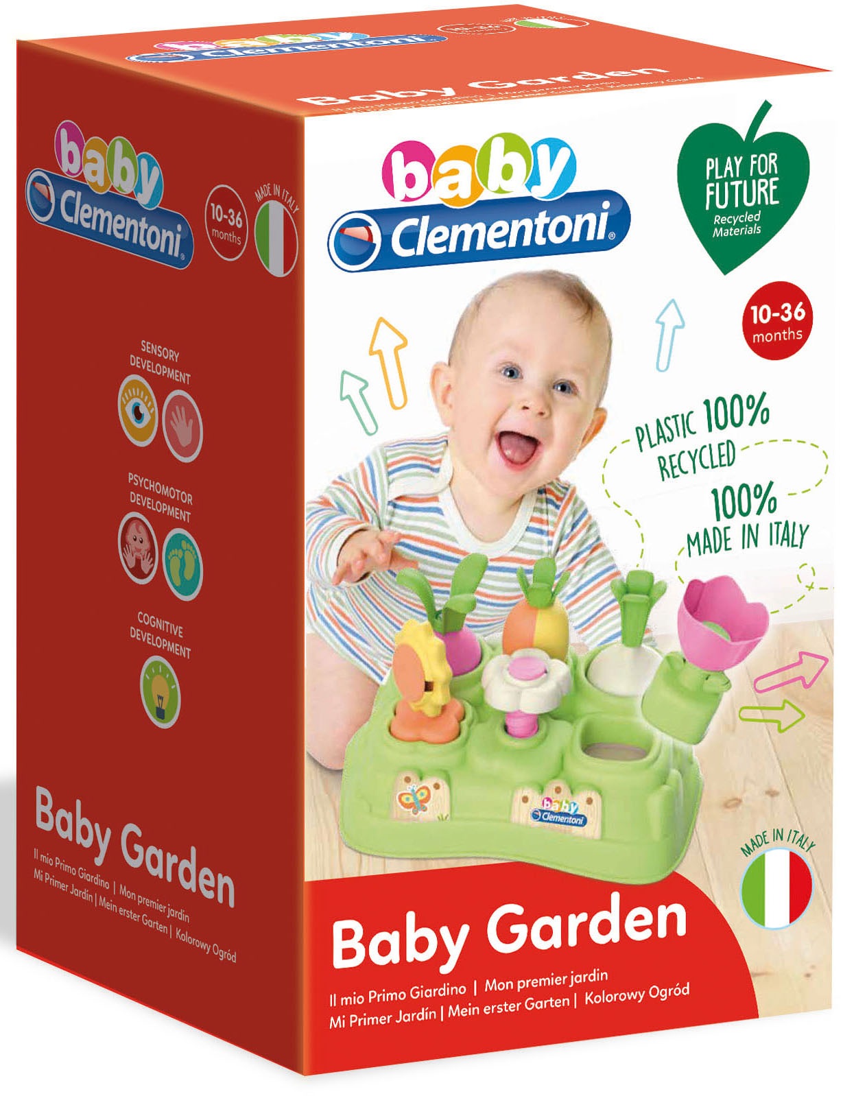 Clementoni® Steckspielzeug »Baby Clementoni, Mein erster Garten«, Made in Europe