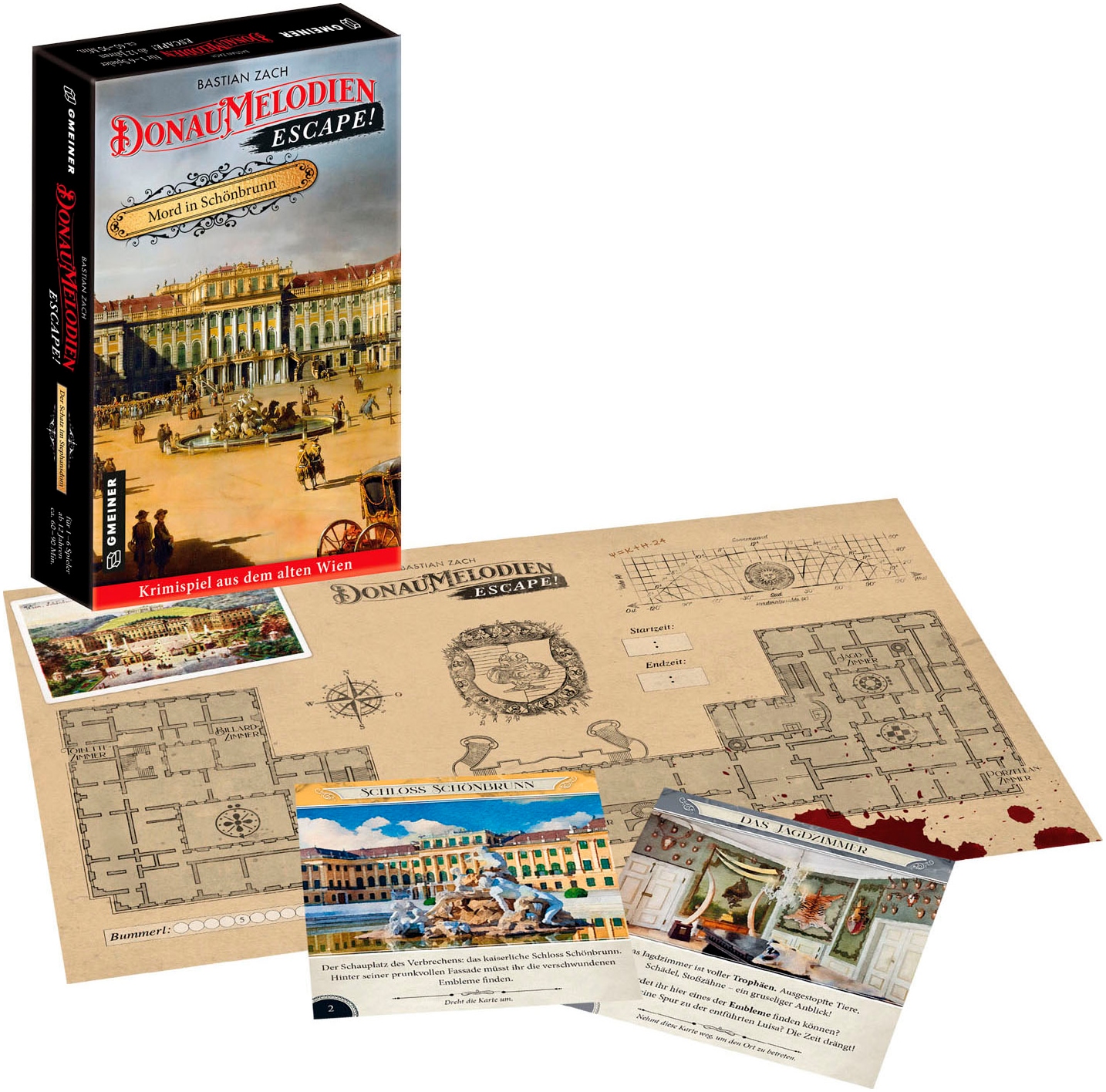 GMEINER Spiel »Donaumelodien Escape - Mord in Schönbrunn«, Made in Germany