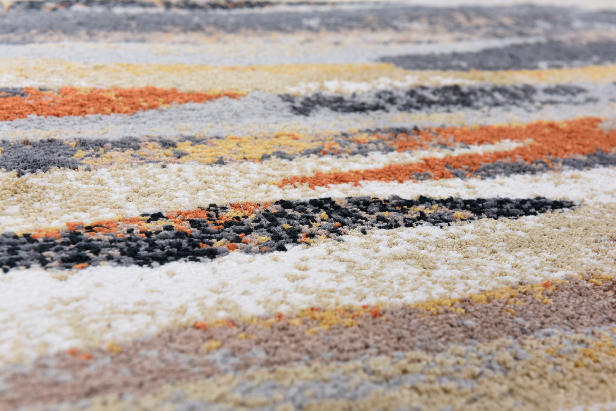 Gino Falcone Teppich »Anna Maria Stripe« rechteckig 20 mm Höhe Kurzflor, modernes Design, Wohnzimmer