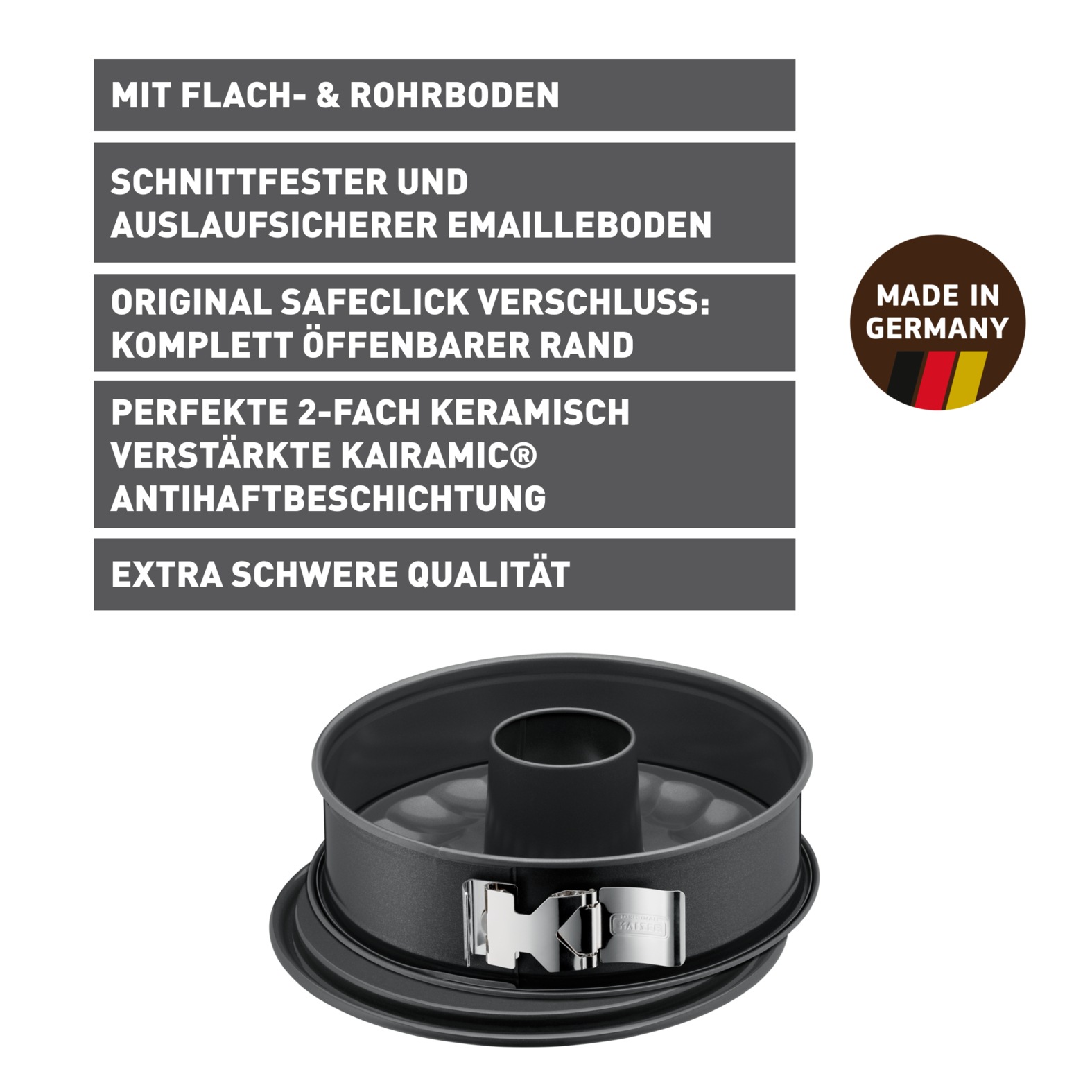 Kaiser Backformen Springform »La Forme Plus« schnittfest, backofenfest, auslaufsicher, Made in Germany