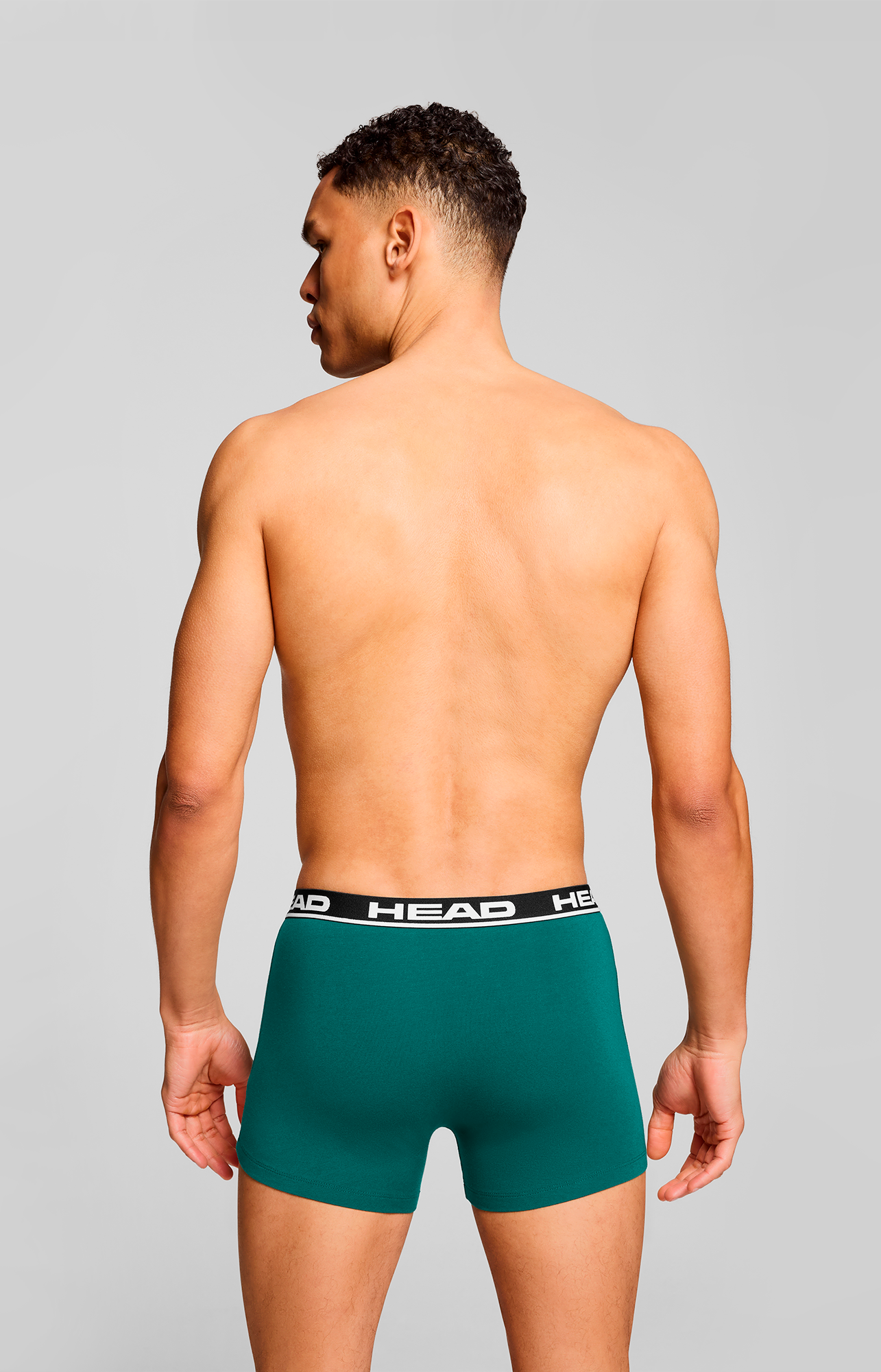 Head Boxershorts »HEAD BASIC BOXER 2P«, (2er Pack), mit elastischem Logobund
