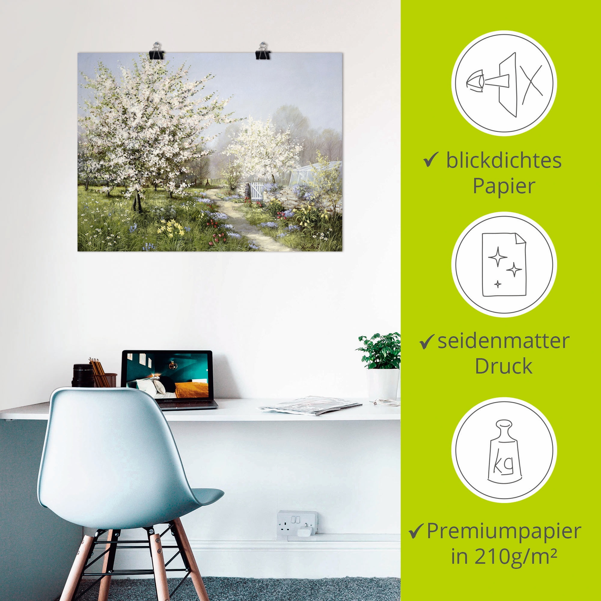 Artland Wandbild »Frühlingsblüten« Wiesen & Bäume 1 Stk. tlg. als Leinwandbild, Poster, Wandaufkleber in verschied. Größen