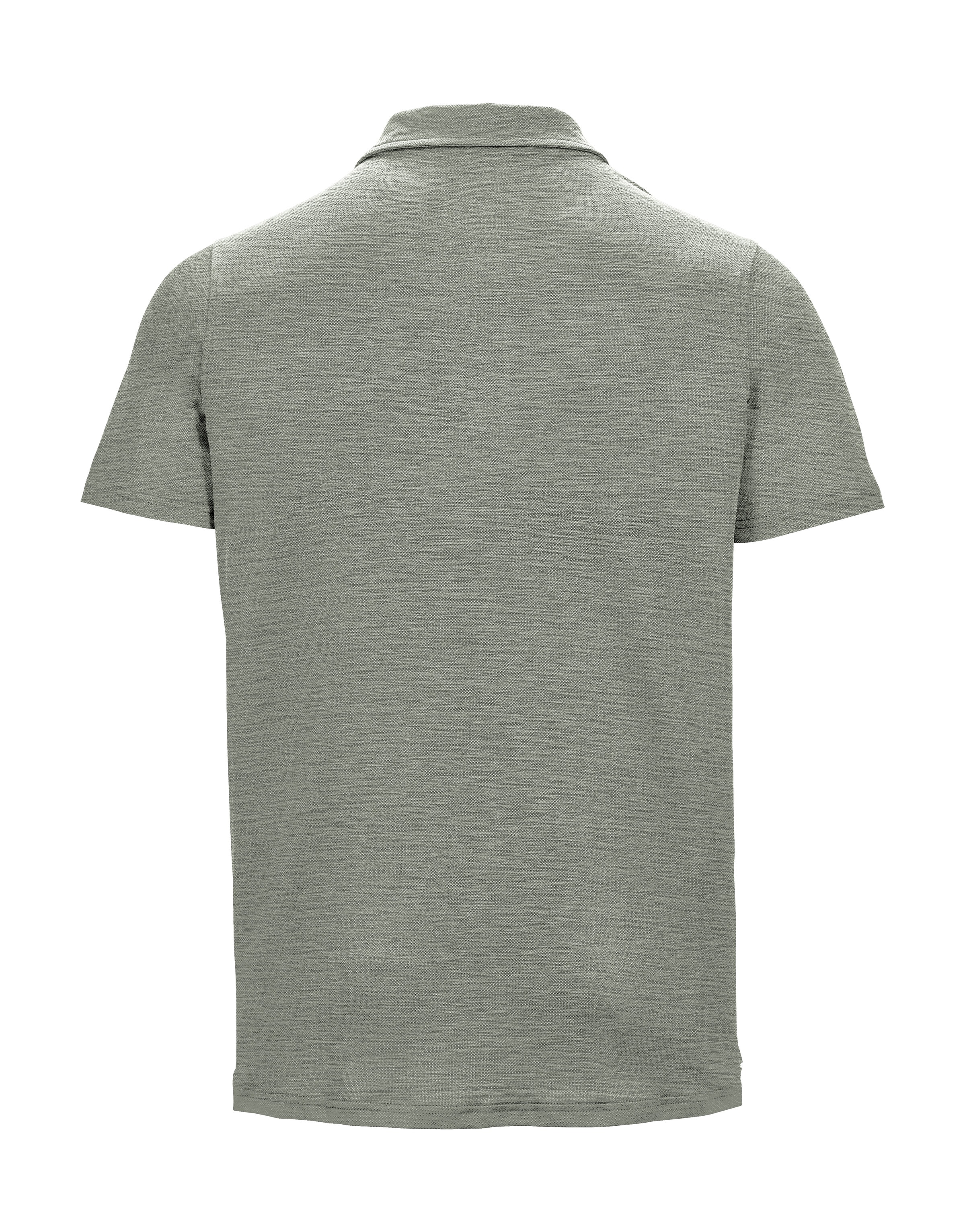 Killtec Poloshirt »Lilleo MN PL SHRT«, Feuchtigkeitstransportierendes, schnelltrocknendes Melange-Poloshirt