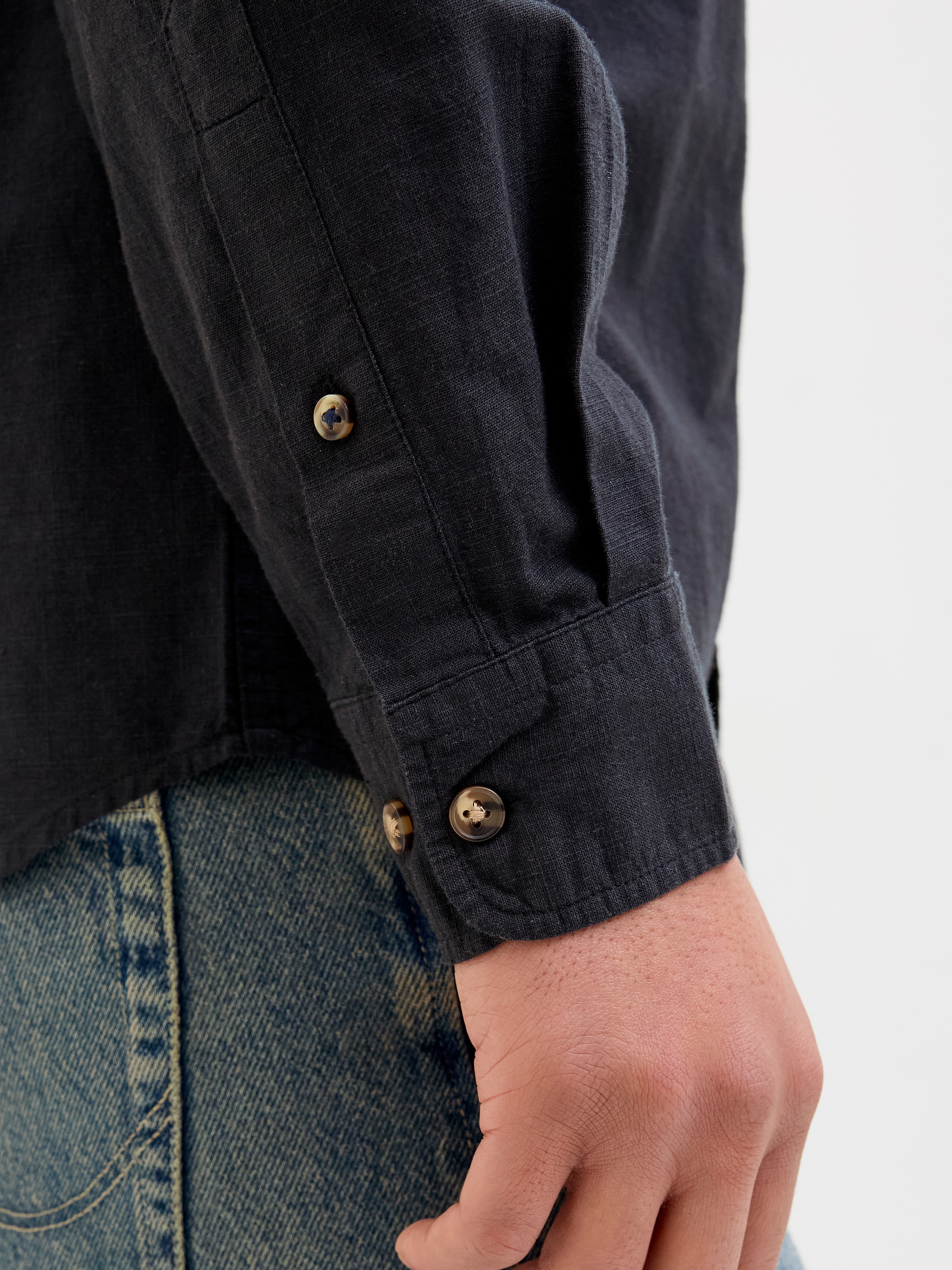 Jack & Jones Langarmhemd »JJESUMMER SHIRT LS SN«, mit Hemdkragen
