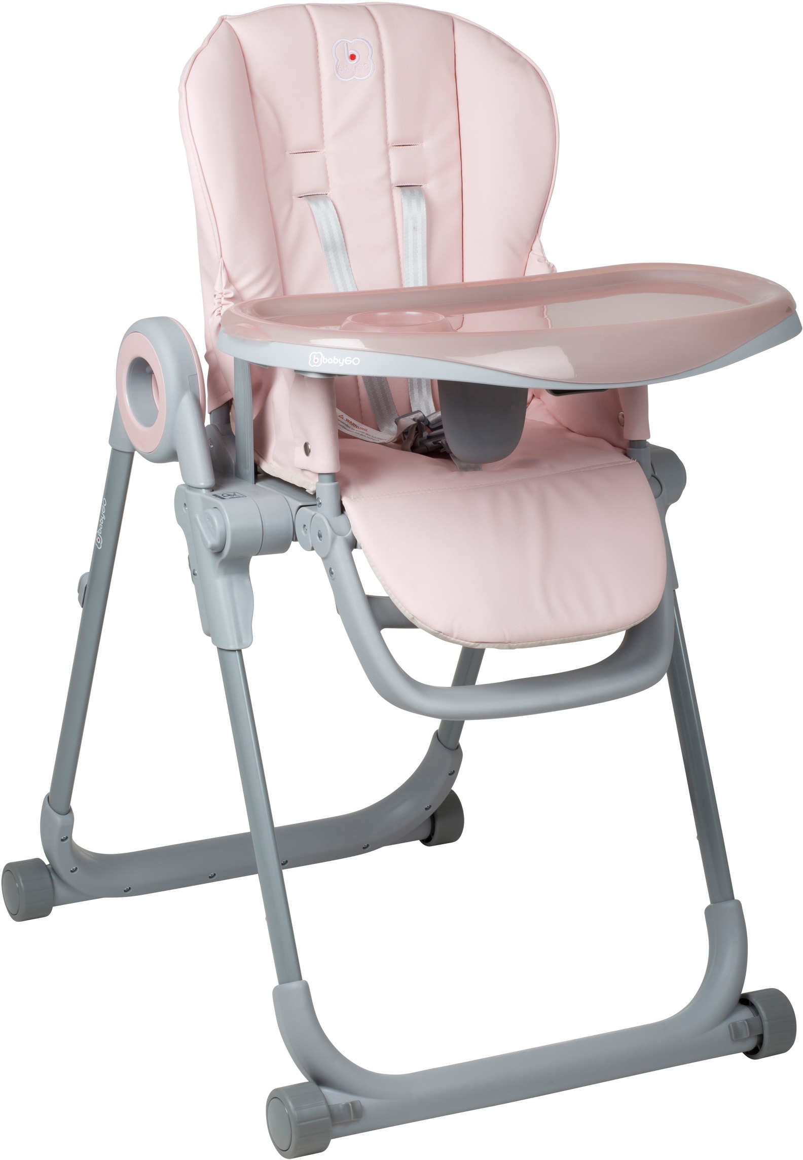 BabyGo »Divan, zusammenklappbar ♕ bei pink«, platzsparend Hochstuhl