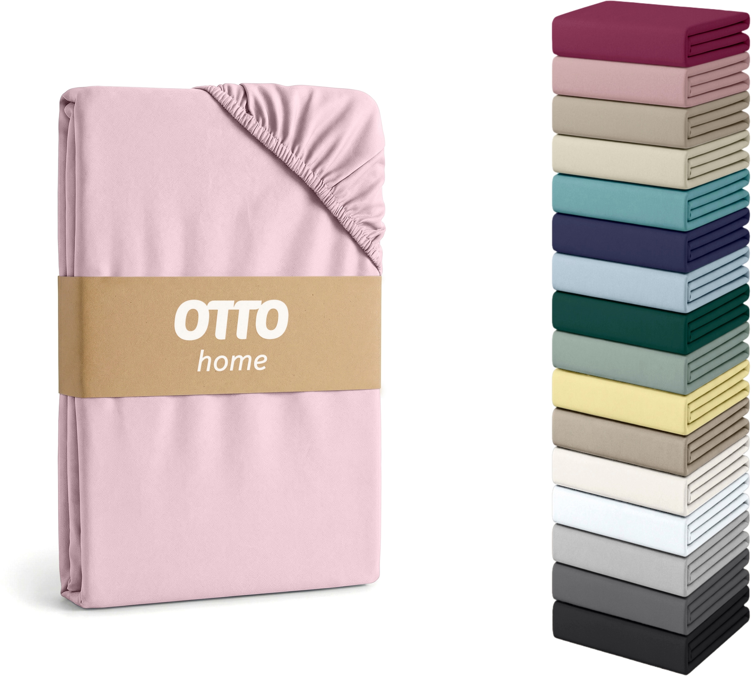 OTTO home Spannbettlaken »Physalis Topper COMFORT, 100% Baumwolle, 150 g/m²« Baumwolle, Matratzen bis 10 cm Höhe, Bettlaken, Spannbetttuch, Laken