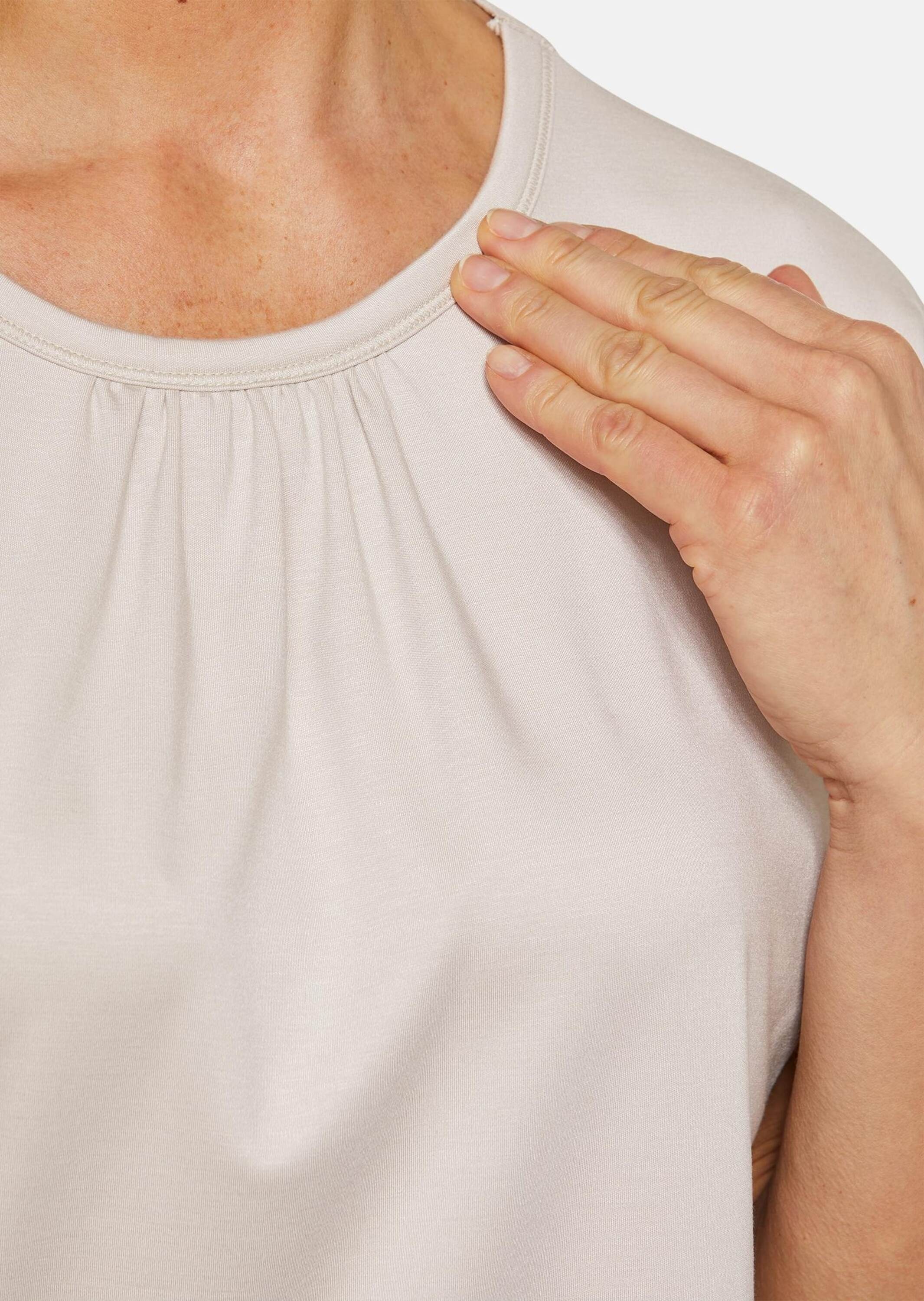 GOLDNER Langarm-Poloshirt »Rundhalsshirt Bequemes Rundhalsshirt aus glänzender Qualität«