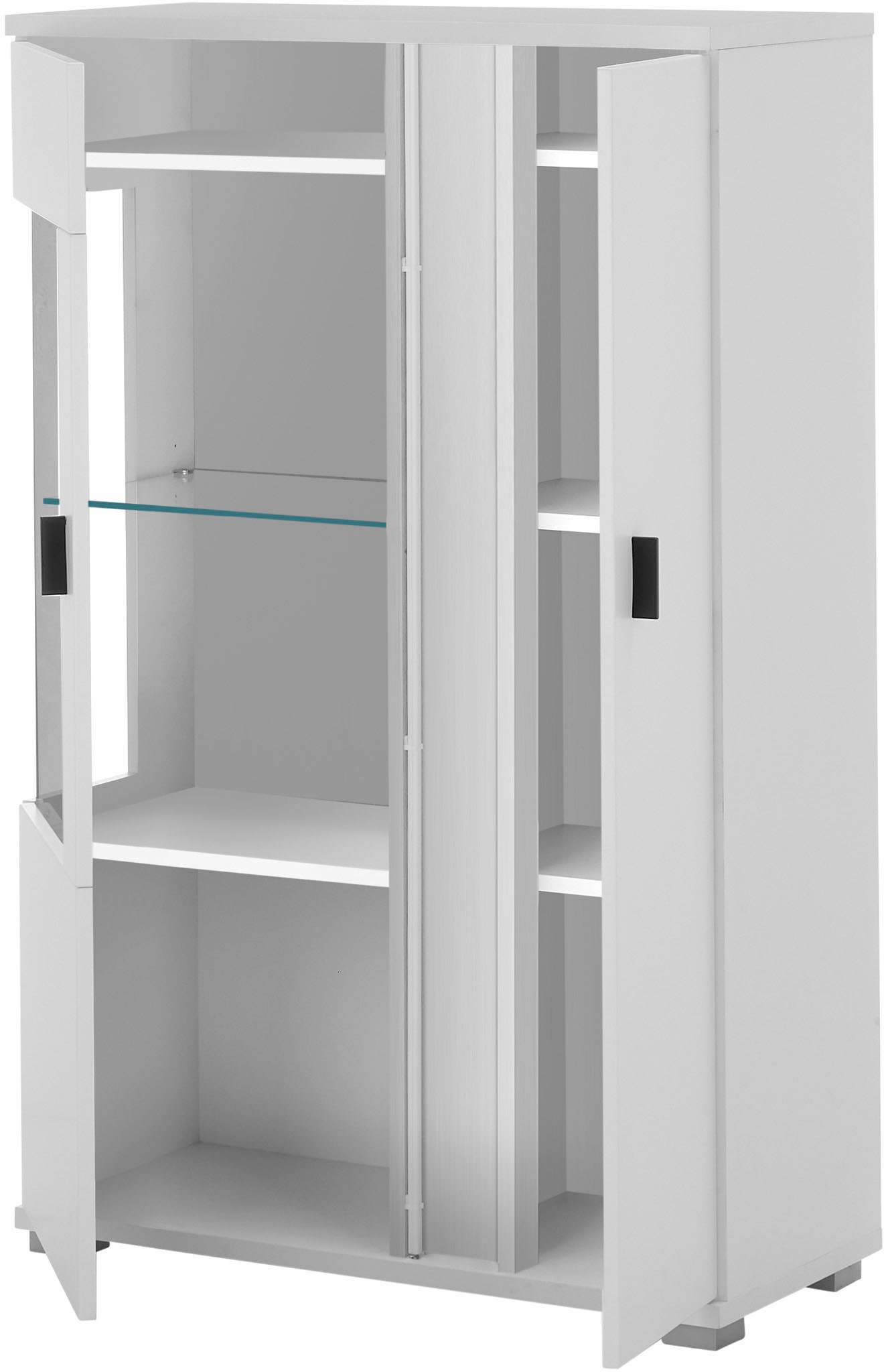 INOSIGN Vitrine »LONG ISLAND, Stauramvitrine«, (1 St.), in moderner Trendfarbe,inklusive senkrechter Beleuchtung,Breite 80 cm