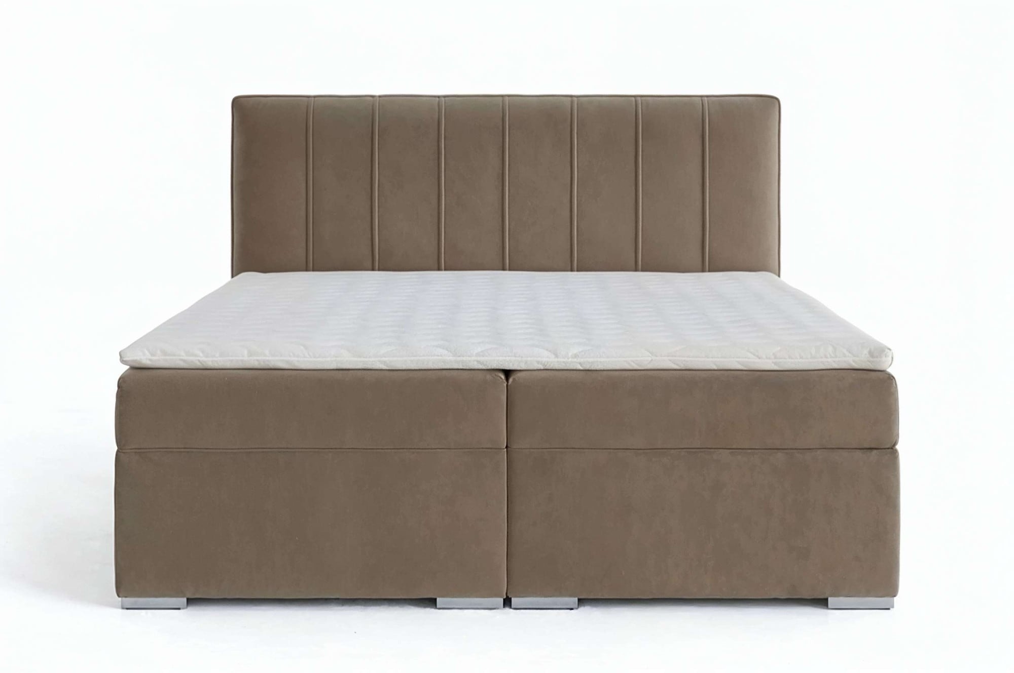 Home affaire Boxbett »GALLIPOL mit Bettkästen, Matratze und Topper, Breite 140/160/180/200cm« Doppelbet mit Kopfteil,  Stauraumbett mit Bonnell- oder Taschenfederkernmatratze (H2, H3)
