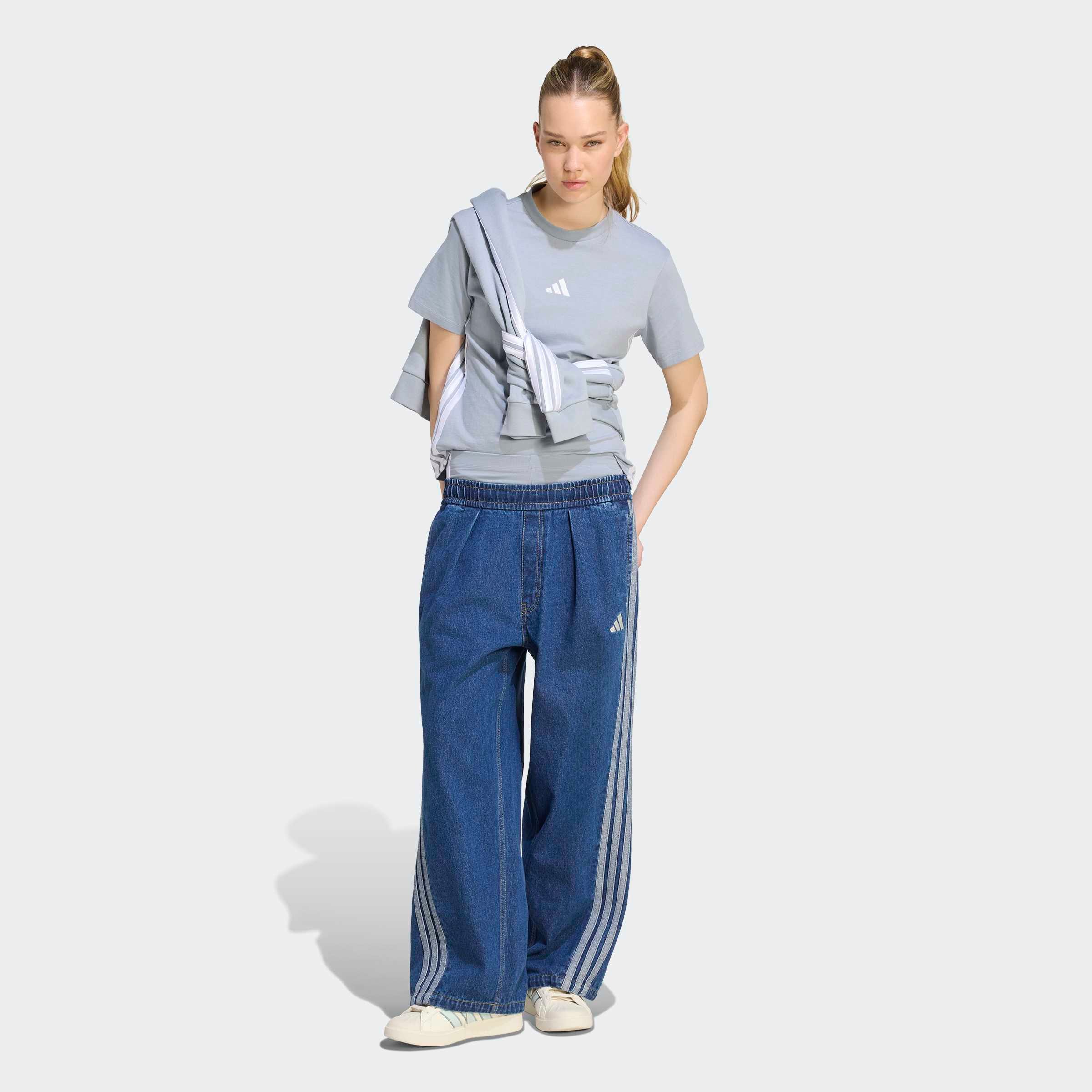 adidas Sportswear Sporthose »STADIUM, LOCKERE PASSFORM, VERWASCHENE OPTIK«  mit lockerer Passform, aus Baumwolle