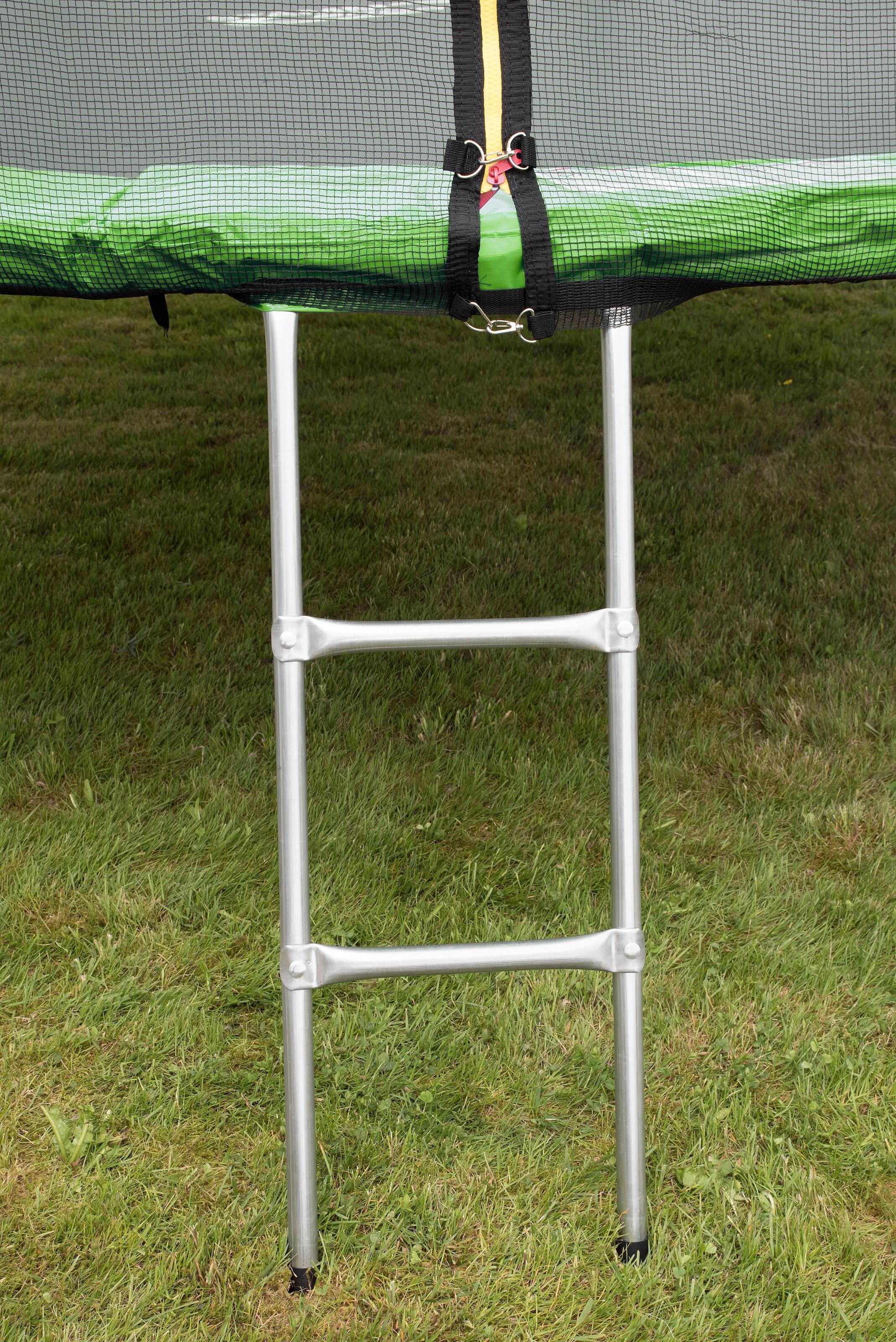 STAMM SPORTS Gartentrampolin »SS-GT«, Ø 366 cm, (3 tlg.), Anti-Roll-Over-Schutz, farbig verkleidete Netzpfosten