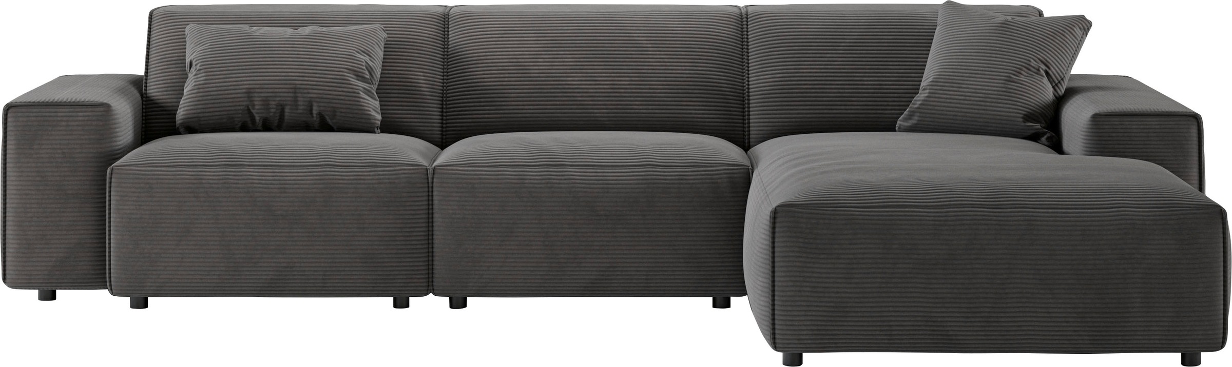 andas Ecksofa »Glimminge auch in Breitcord, Feincord, Bouclé + Easy care-Bezug«, L-Form, Breite 294, Zierkissen