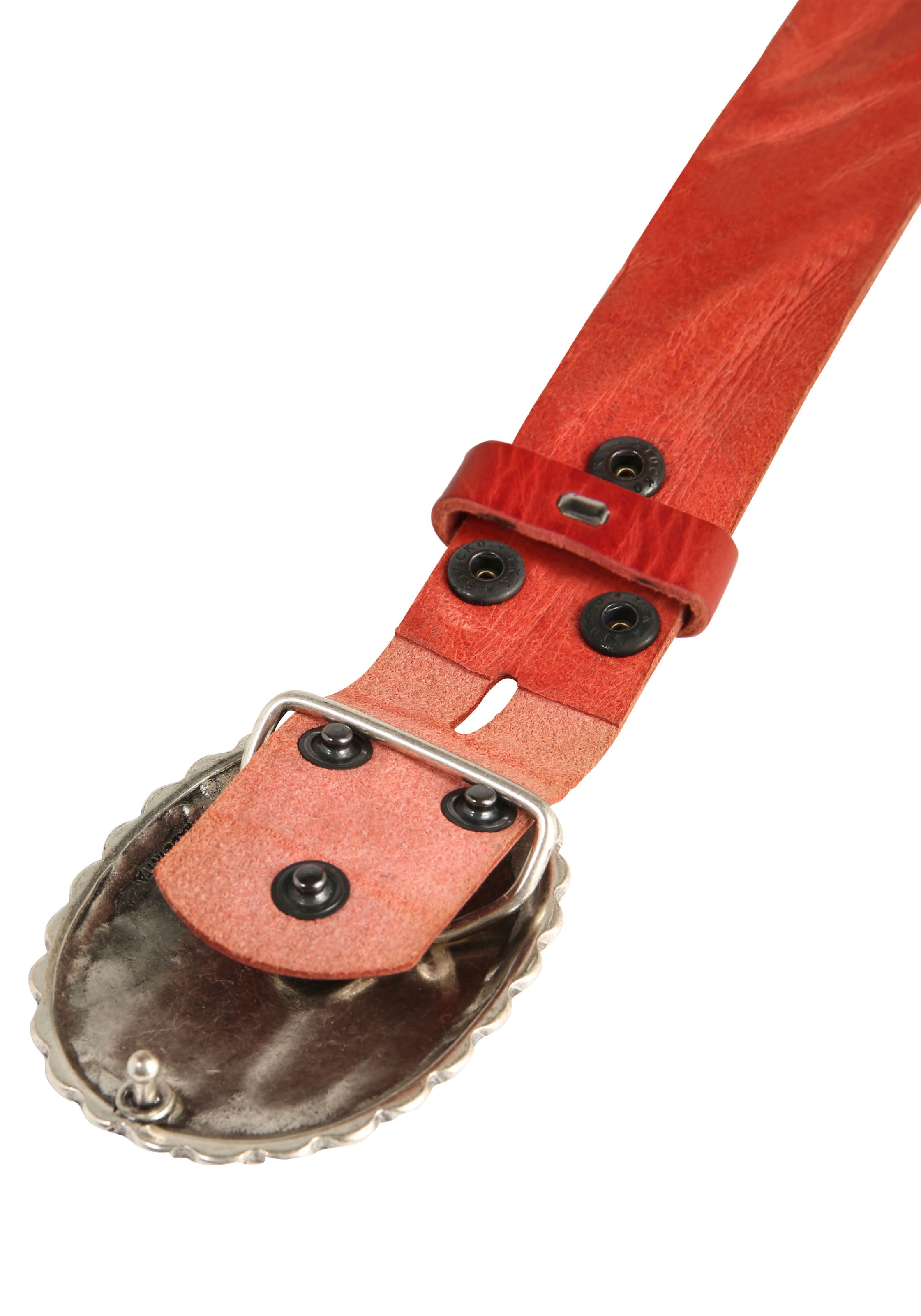 Rettungsring Gürtel Ledergürtel mit austauschbarer Schließe »Mandala Silber«