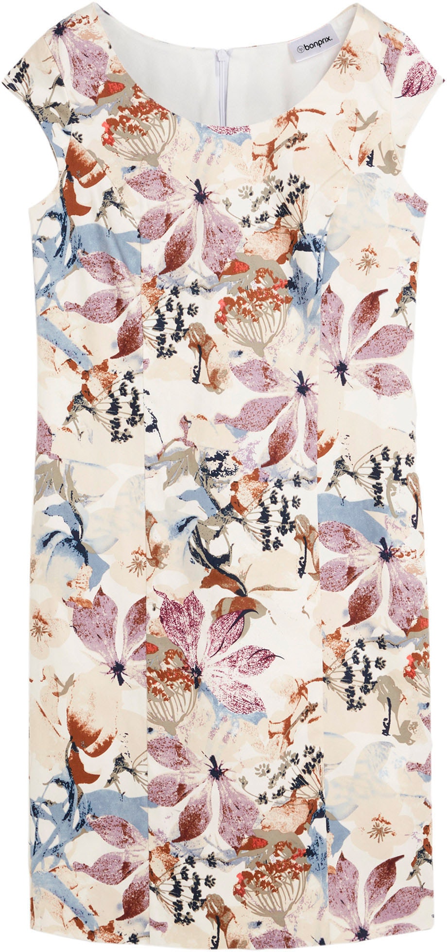 bonprix Etuikleid »Etuikleid aus Baumwollsatin« für eleganten Anlass, aus Baumwollsatin, Polyester und Elasthan