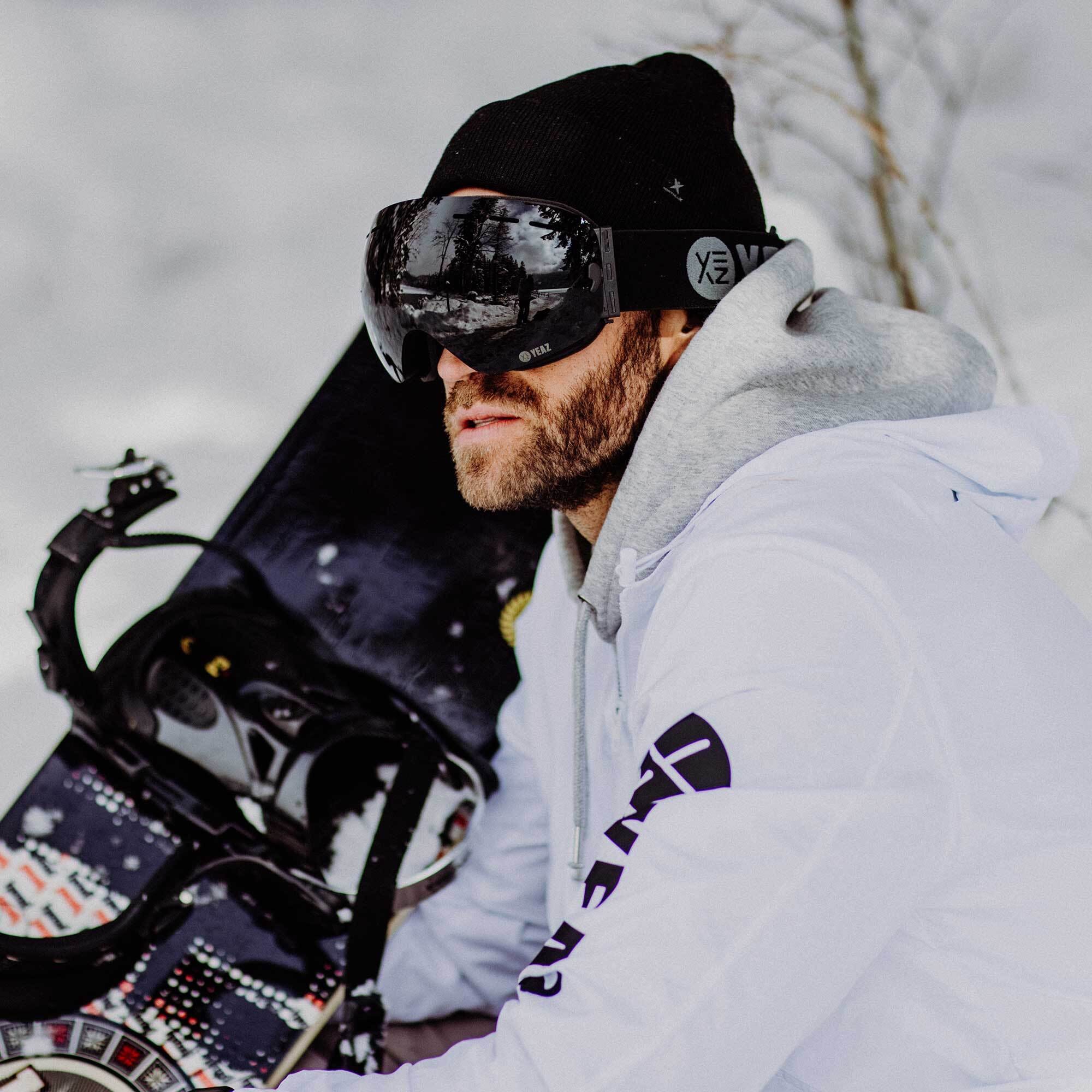 YEAZ Snowboardbrille »Ski- Snowboardbrille ohne Rahmen schwarz XTRM-SUMMIT«