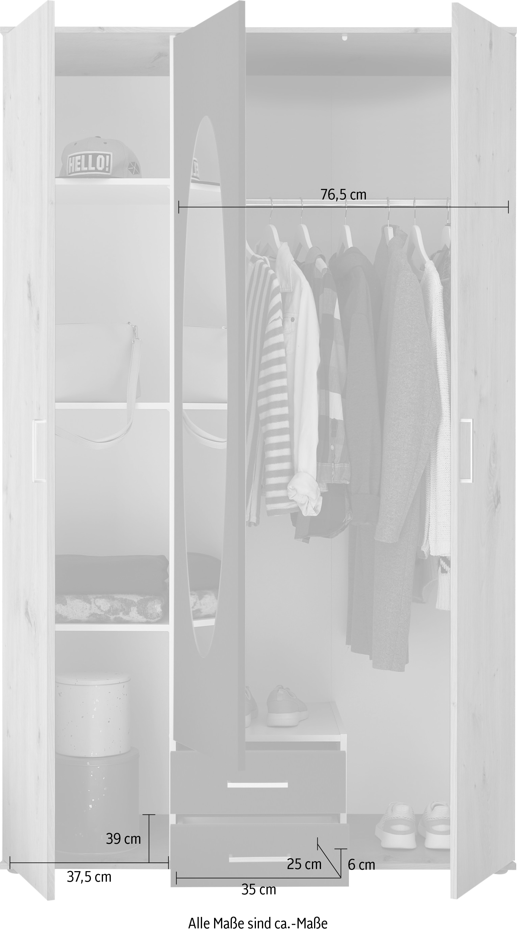 Schlafkontor Kleiderschrank »Kassel«