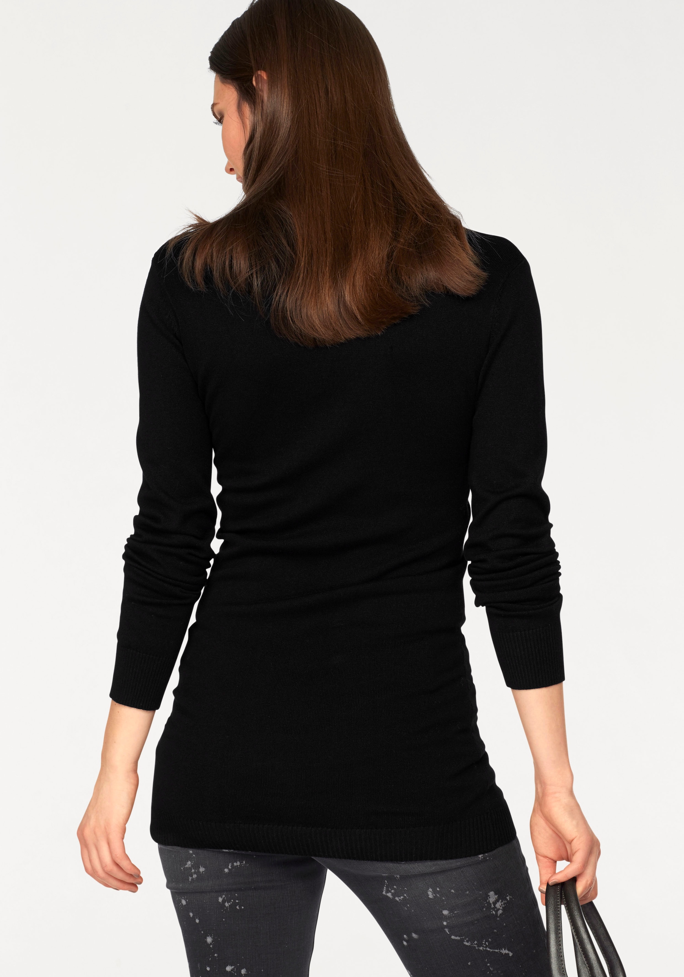 Laura Scott Rollkragenpullover, in figurbetonter Longform