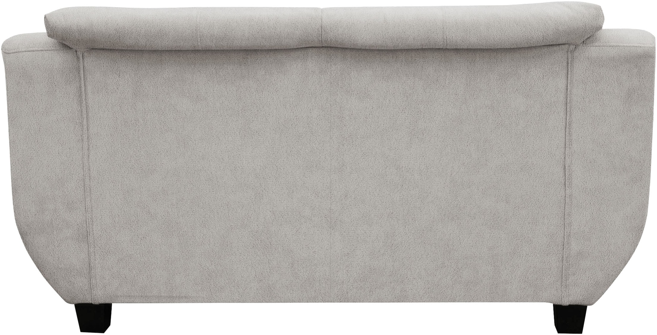 OTTO home 2-Sitzer »Sillkeborg 161 cm, formschönes Sofa mit dunklen Füßen« aus pflegeleichtem, weichem Luxus-Microfaser