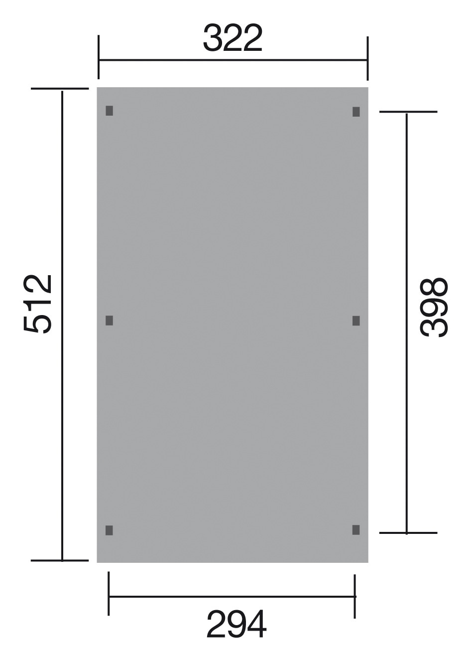 weka Einzelcarport »Optima 1«, Holz, 270 cm, braun