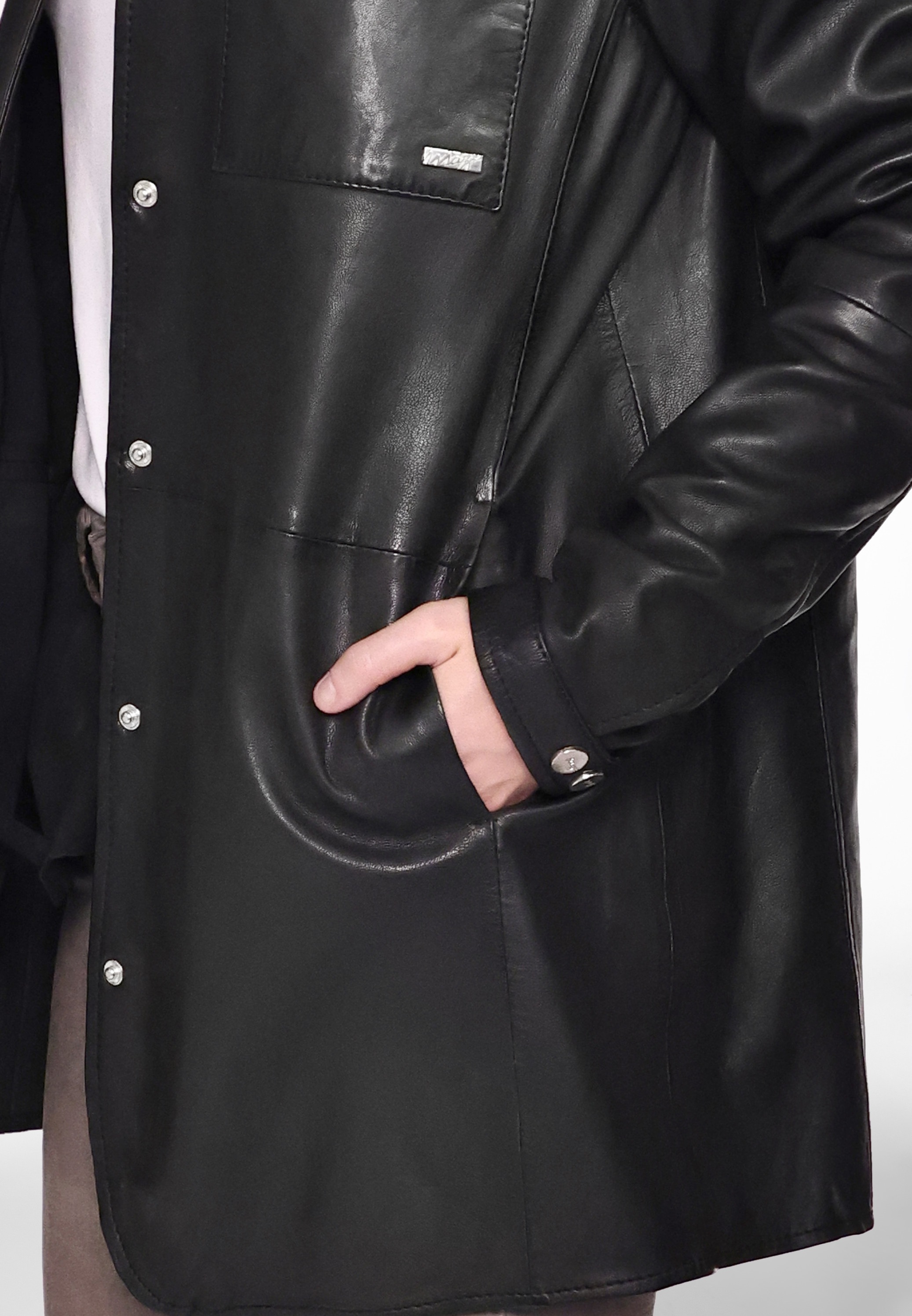 Maze Lederjacke »Lederhemd 42020135«