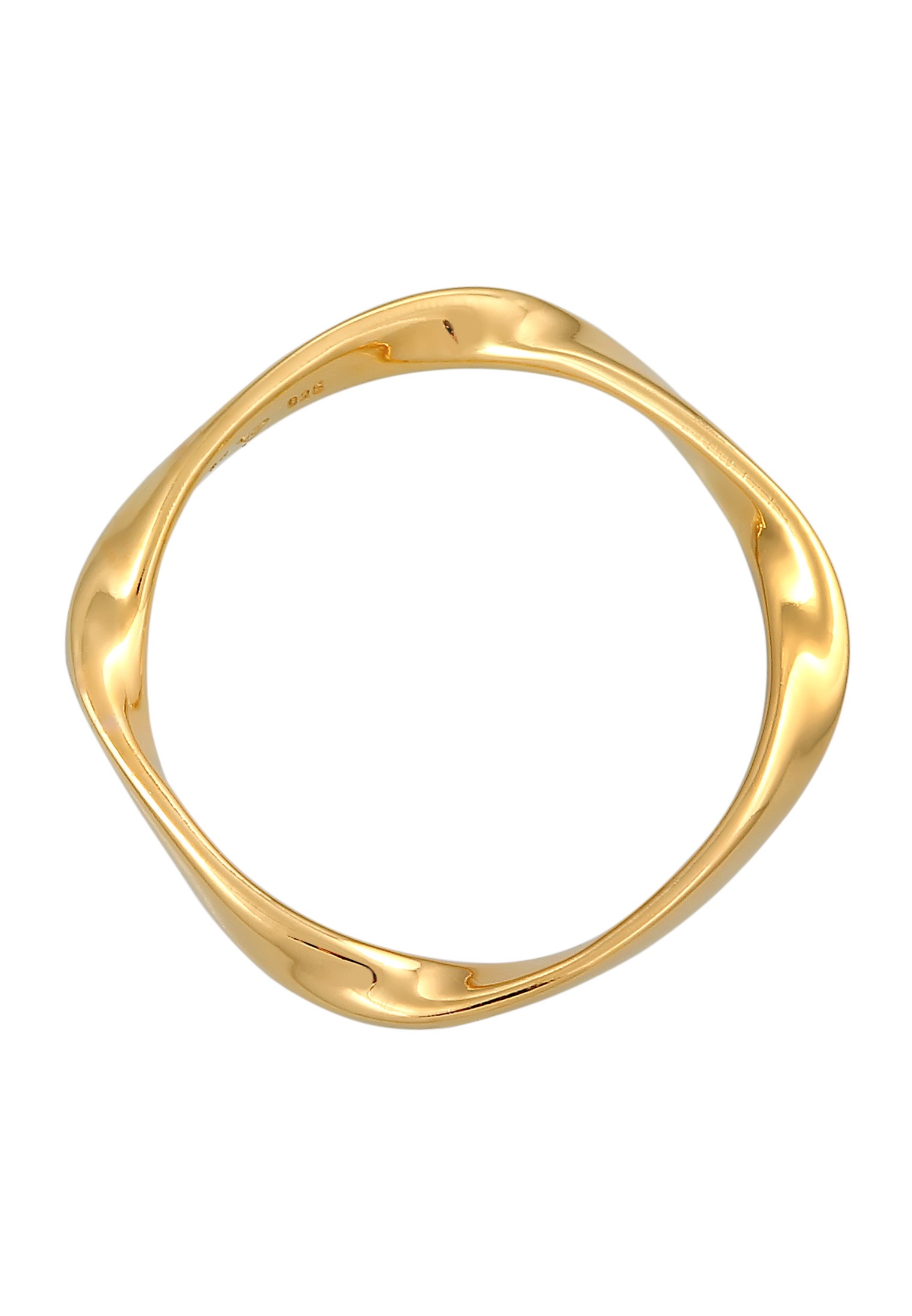 Elli Silberring »Ring Bandring Gedreht Stapelring Basic 925 Silber«
