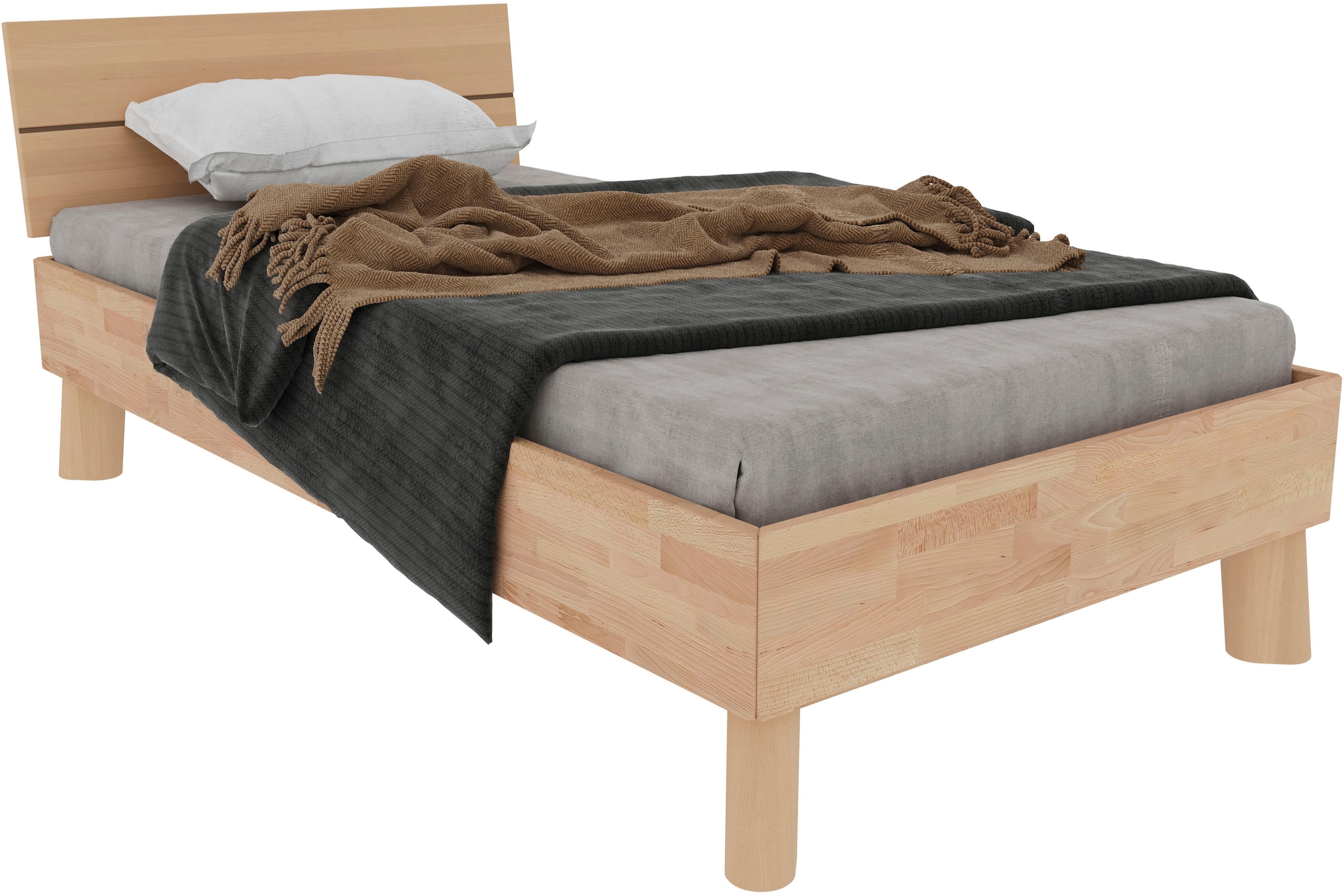 Home affaire Massivholzbett »Chavot I« wahlweise in Kernbuche oder Wildeiche erhältlich
