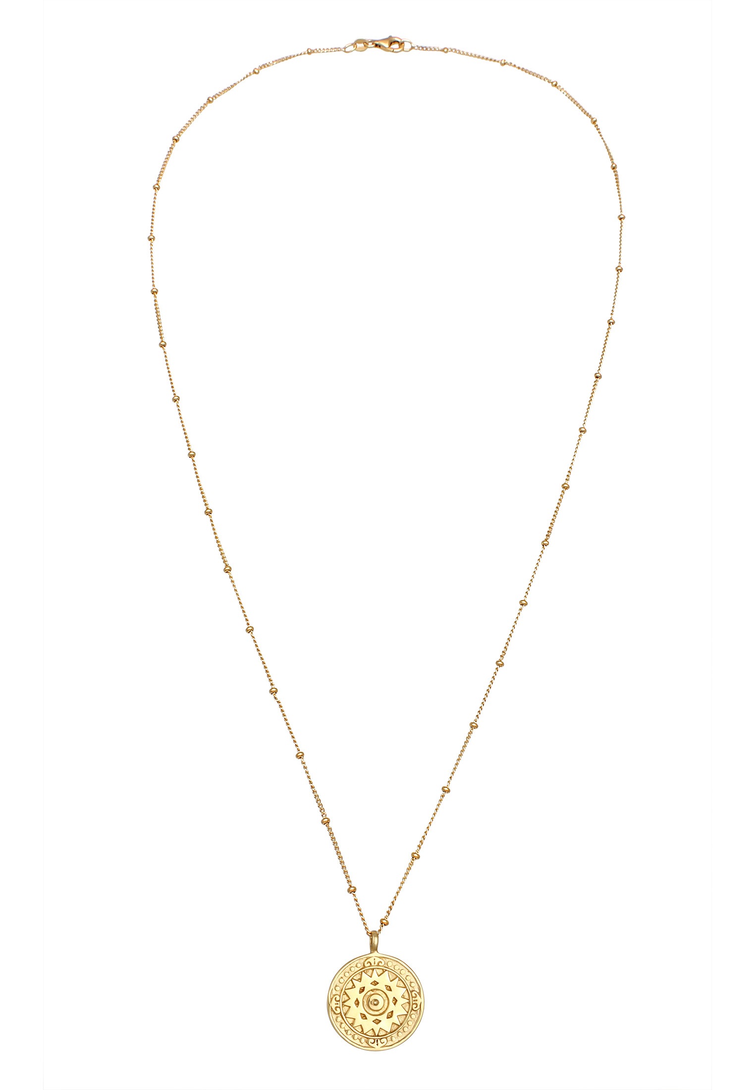 Elli Lange Kette »Halskette Münze Ornament Vintage 925 Silber«