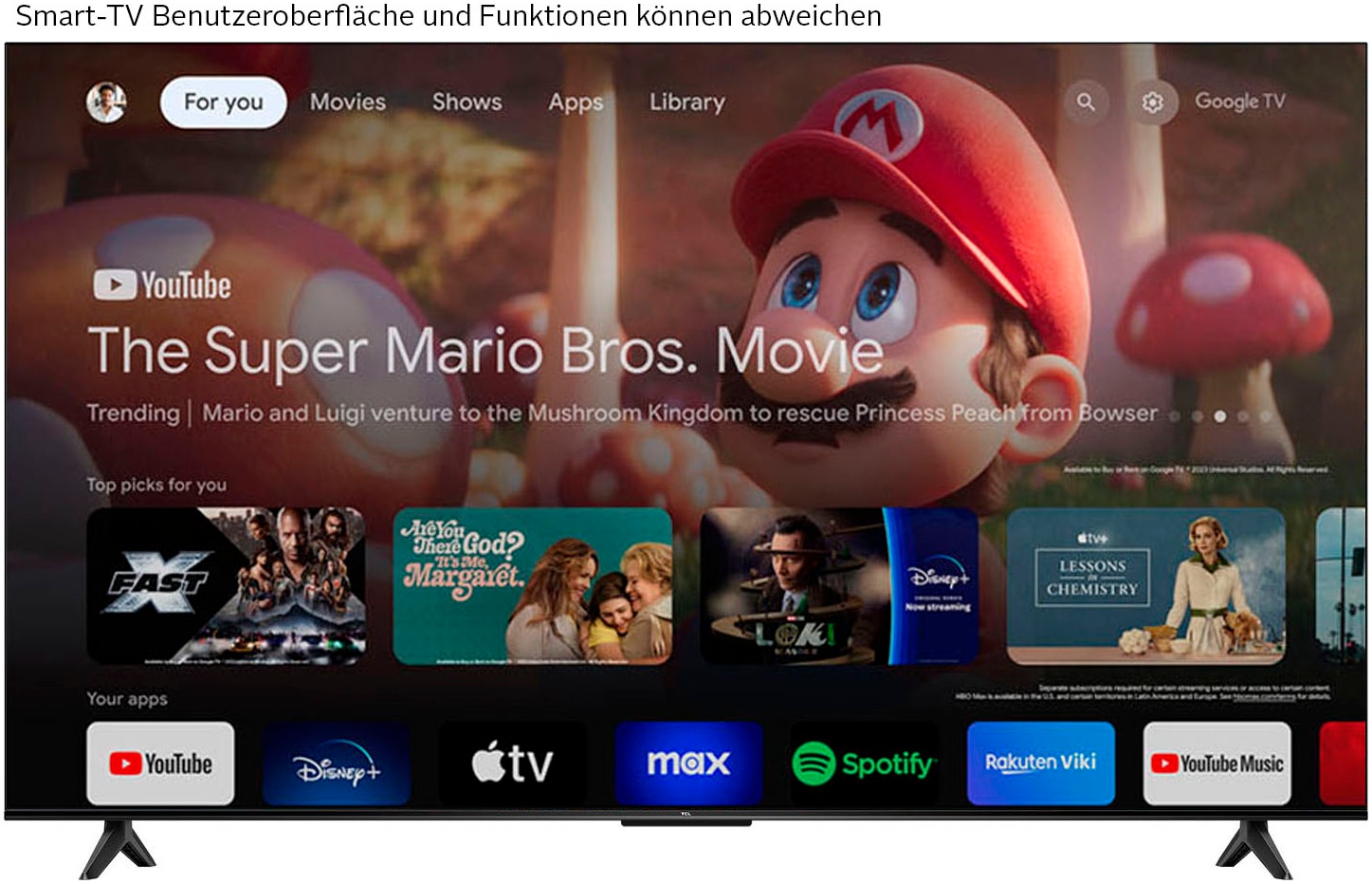 TCL LED-Fernseher »65V6BX1«, 4K Ultra HD, Google TV-Smart-TV