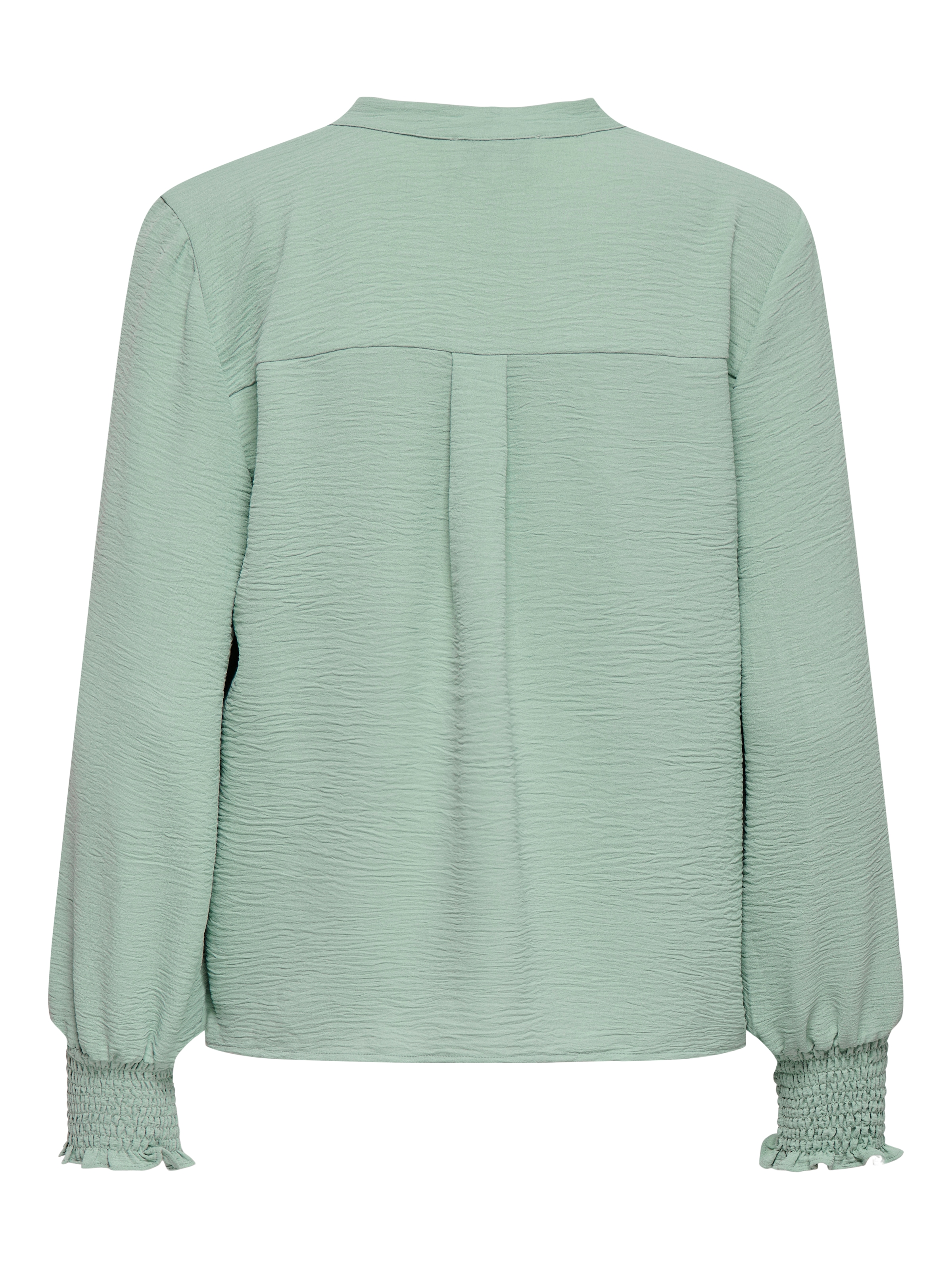 ONLY Blusenshirt »ONLMETTE V-NECK LS SMOCK TOP NOOS WVN« Kunstfaser, regular fit
