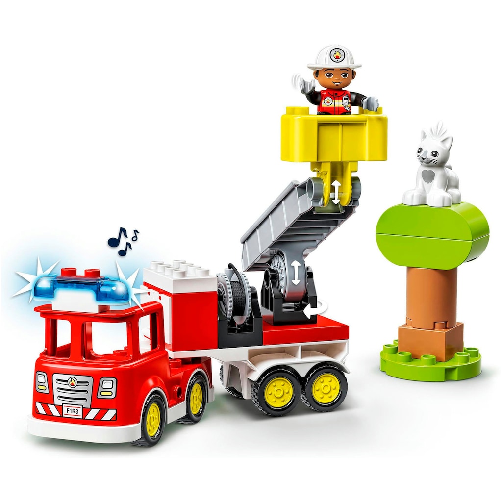 LEGO® Konstruktionsspielsteine »Feuerwehrauto (10969), LEGO® DUPLO«, (21 St.)