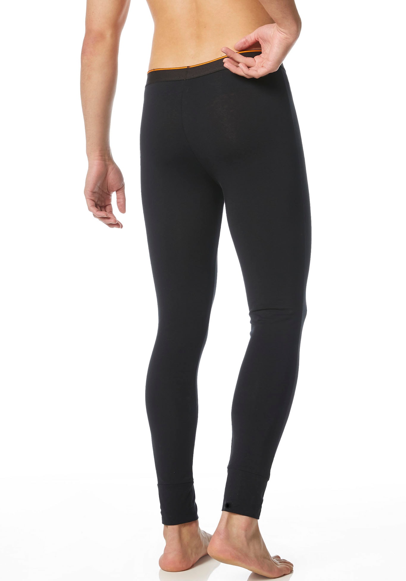 Bruno Banani Lange Unterhose »Warm Up« mit kontrastfarbenem Logobund