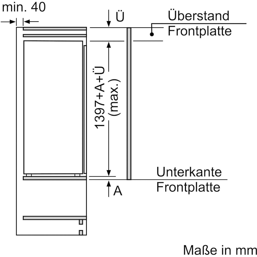 BOSCH Einbaukühlschrank »KIL52AFE0«, KIL52AFE0, 139,7 cm hoch, 55,8 cm breit