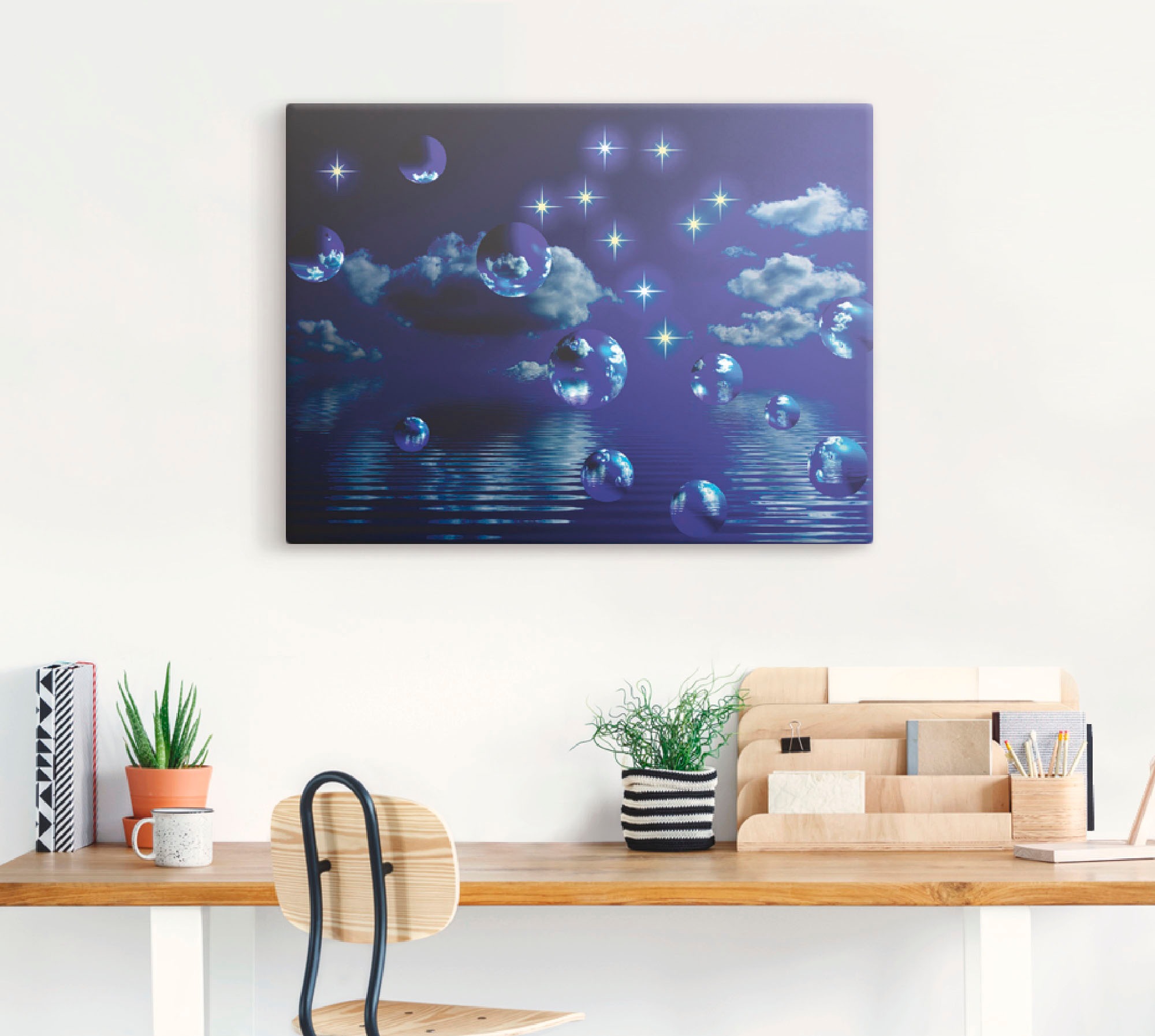 Artland Leinwandbild »Sternenhimmel« Landschaften 1 Stk. tlg. auf Holzrahmen gespannt