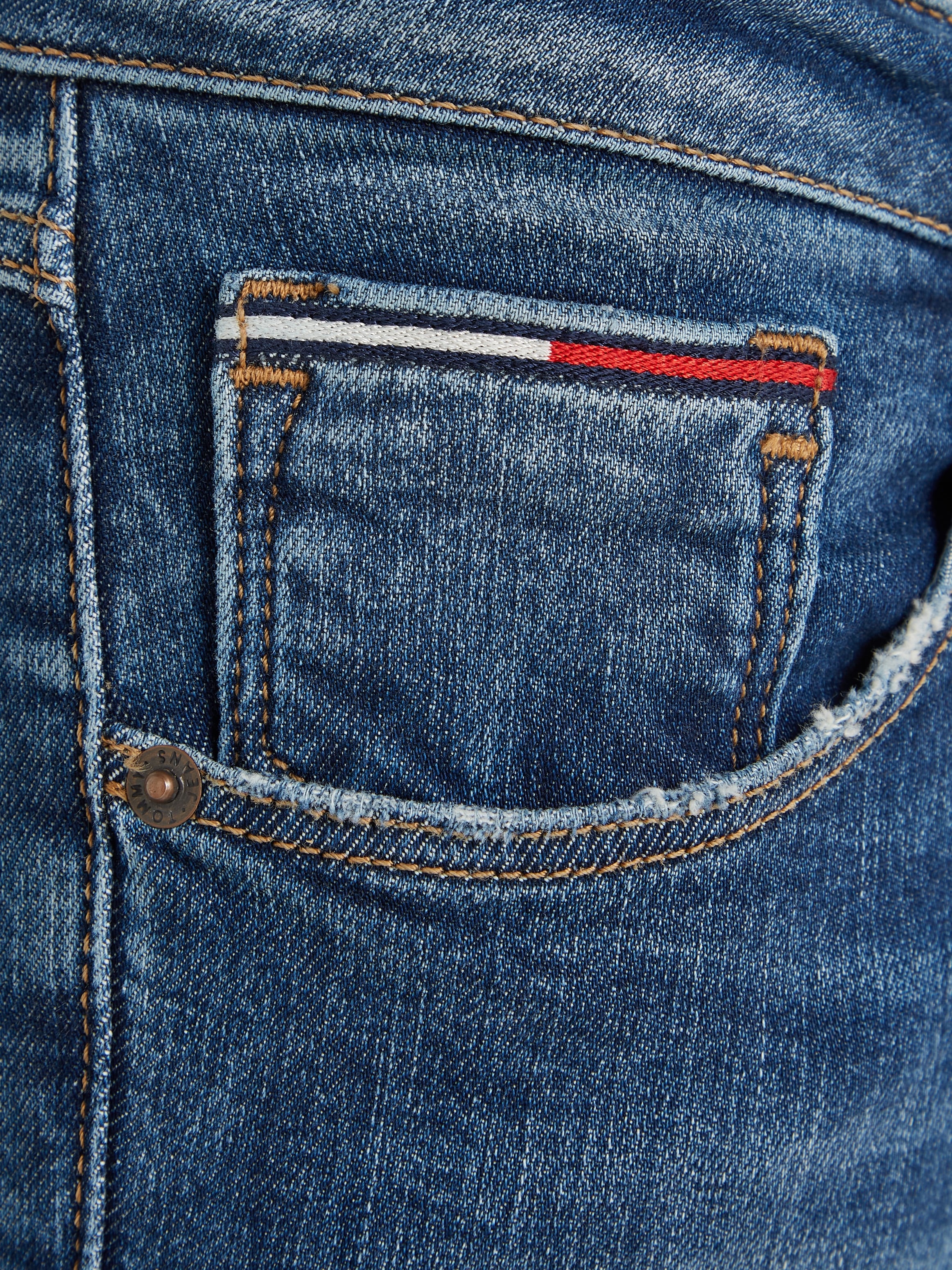 SKN LR bei modischen »SCARLETT mit AG1235«, Skinny-fit-Jeans ANK ♕ Labelapplikationen Jeans Tommy
