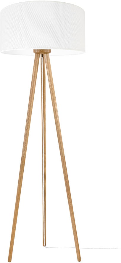 Leonique Stehlampe »Elibana«, 1 online Massivholz, hochwertigem Skandinavischer Stil Dreibein flammig-flammig, UNIVERSAL Schirm, bei