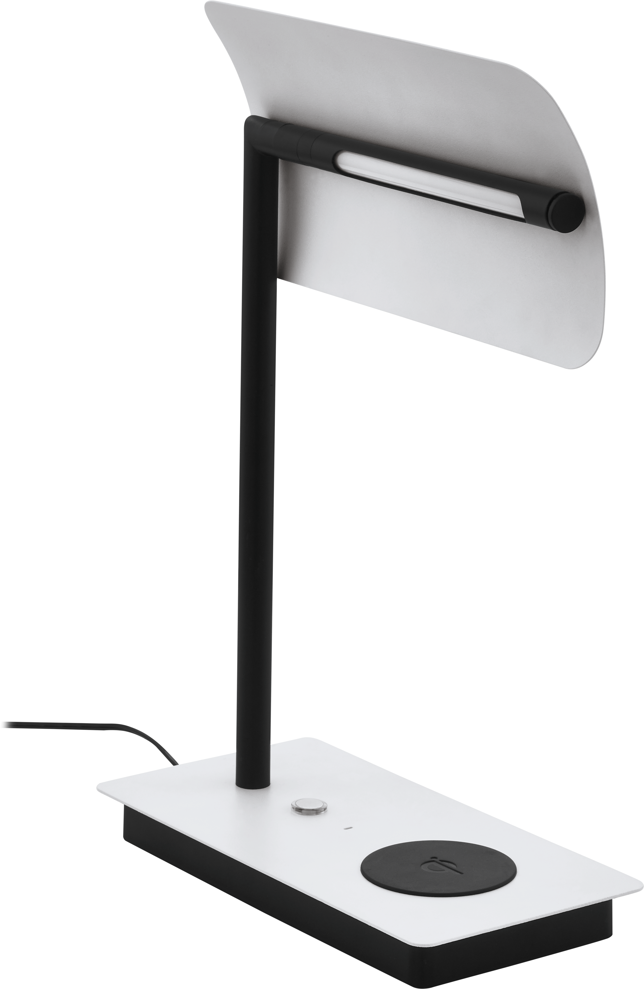 EGLO Tischleuchte »ARENAZA Schreibtischleuchte - kabellose Ladefunktion« LED-Modul 1 Stk. Warmweiß Tischleuchte, Warmweiß, Induktionsladefläche, Touch, dimmbar, 3000K