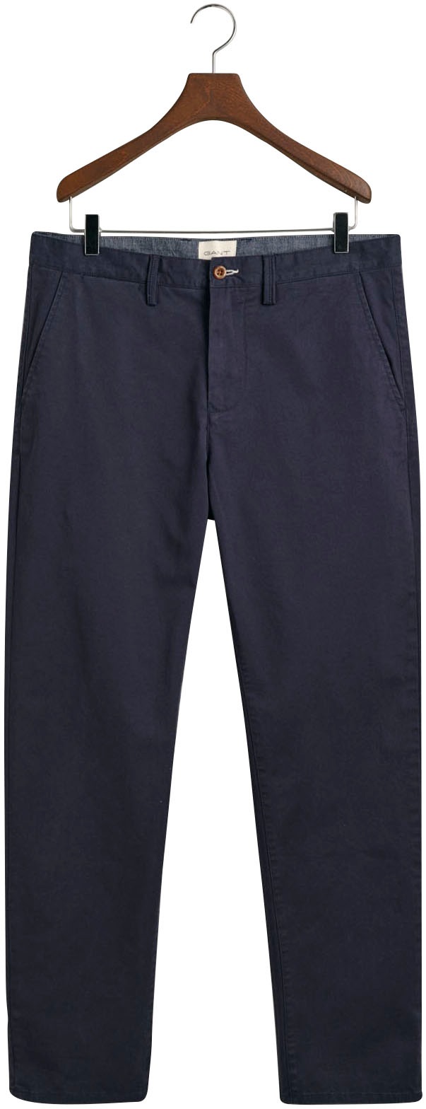 Gant Chinohose »REGULAR TWILL CHINOS«, Regumit gefütterten Seitentaschen
