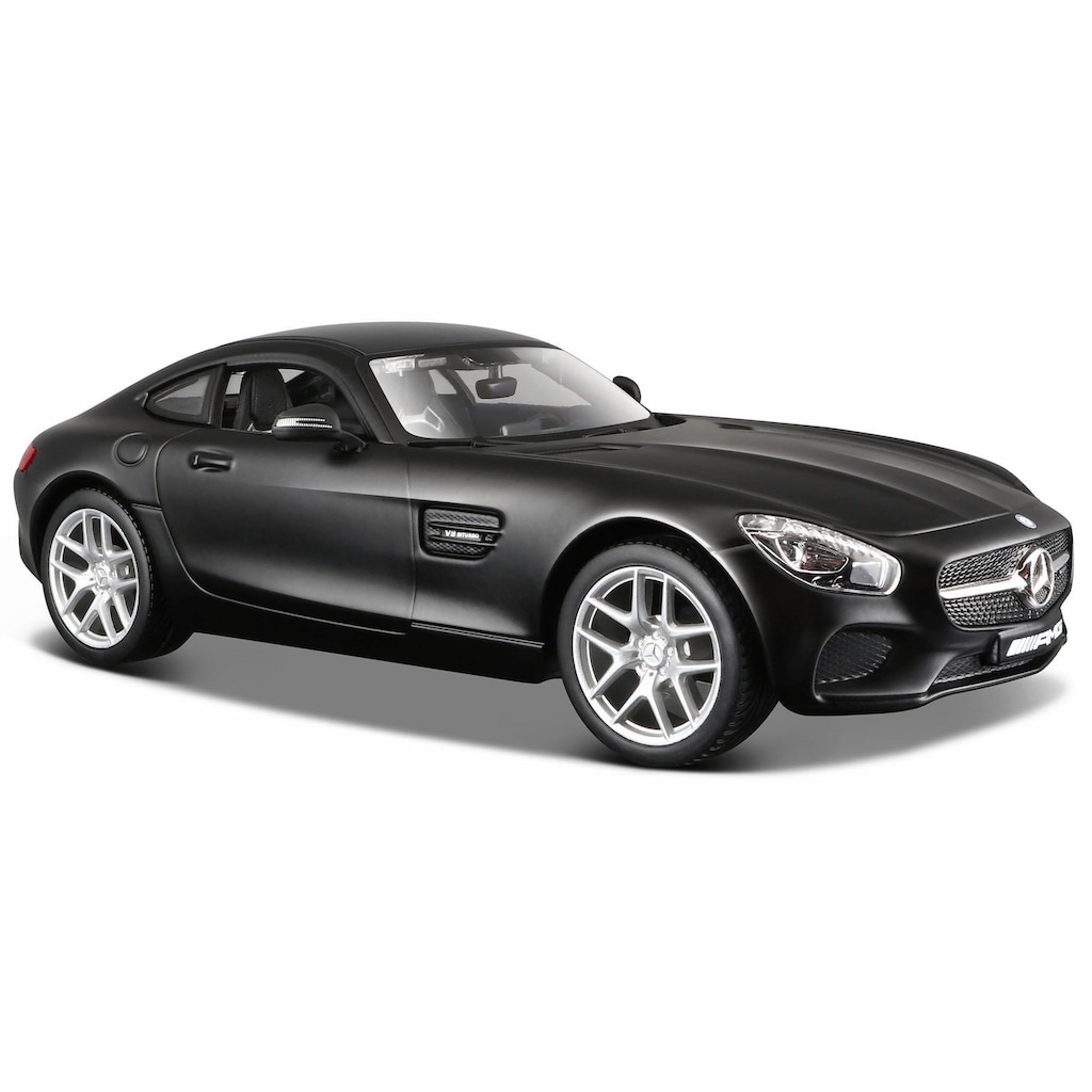 Maisto® Sammlerauto »Dull Black Collection, Mercedes AMG GT, 1:24, schwarz«, 1:24