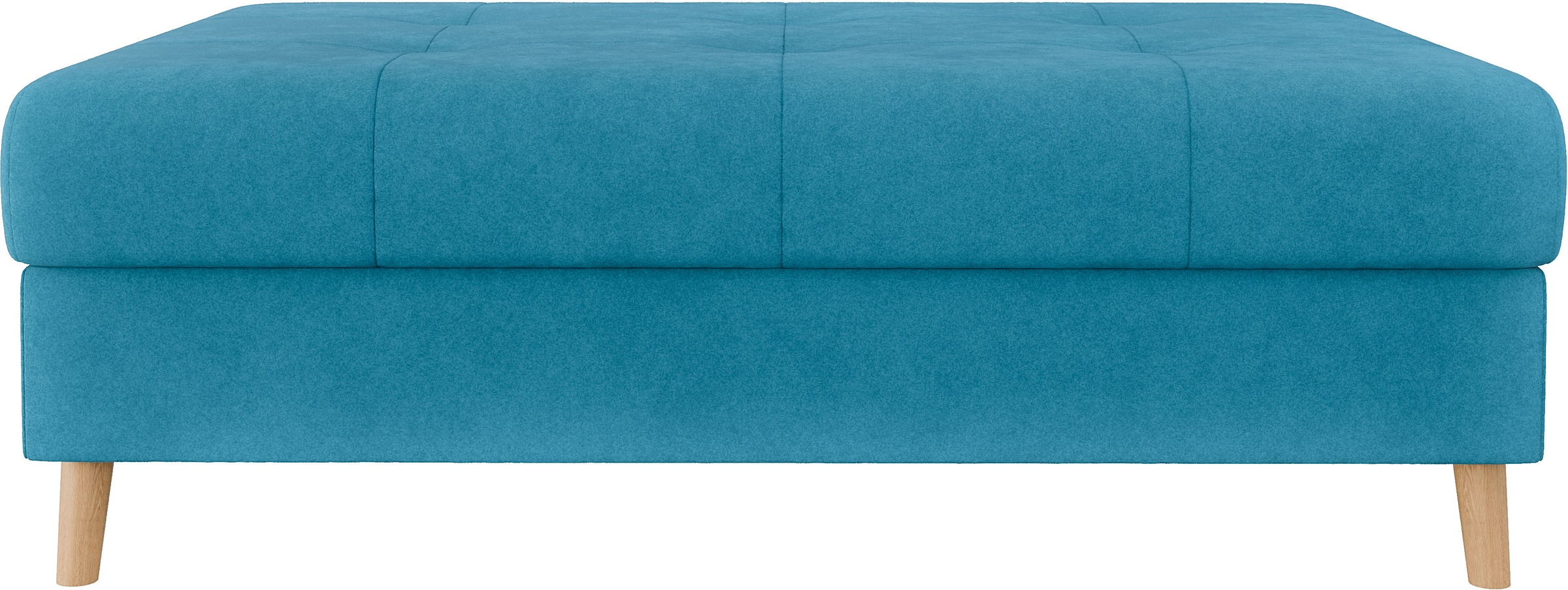 Home affaire Polsterhocker »CHARRE XXL, Steppung im Sitzbereich, Maße: B/T/H: 118/73/40 cm«, passend zur Serie CHARRE, auch in Cord und Bouclé
