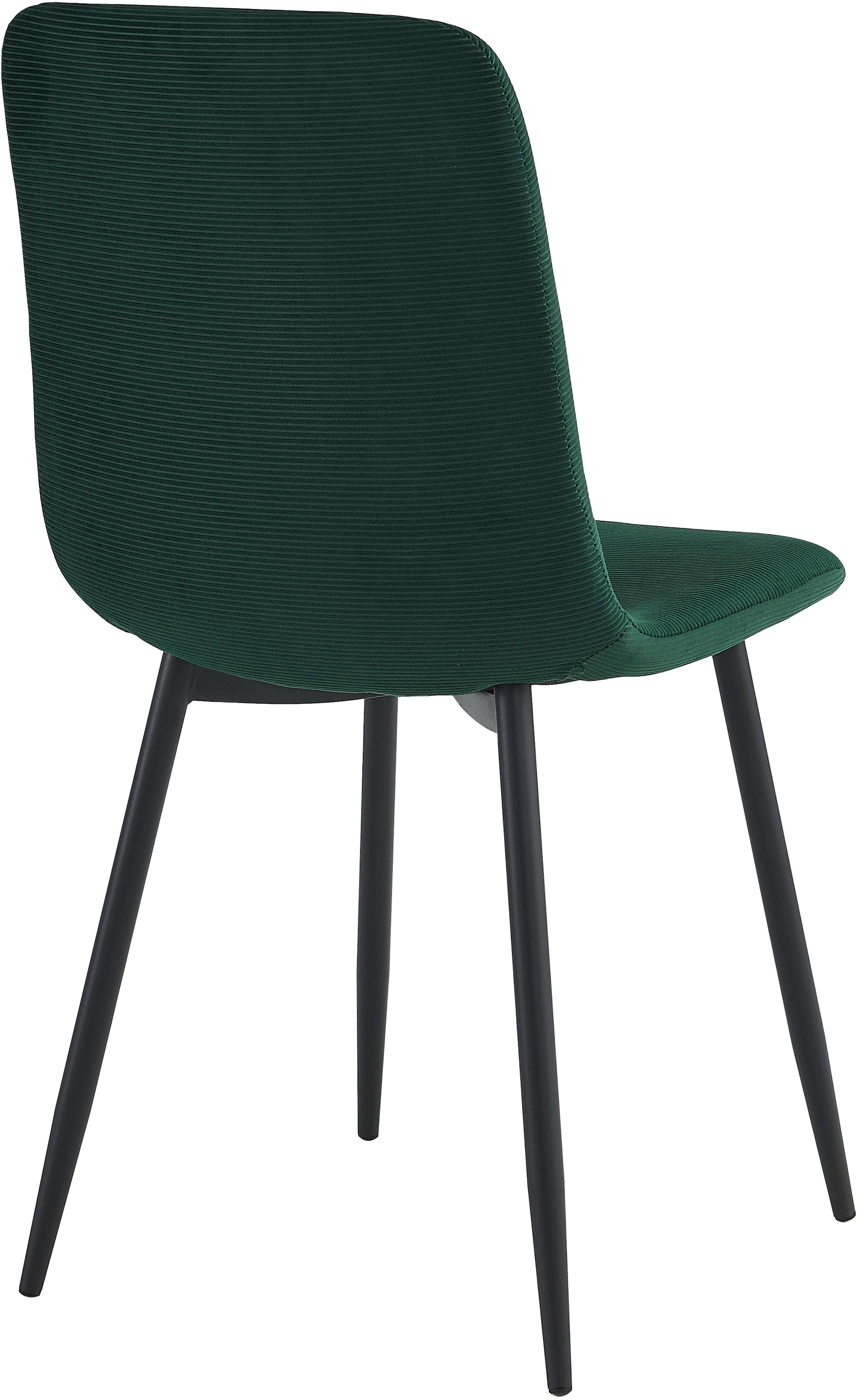 HELA 4-Fußstuhl »LEIPZIG« (Set) 2 Stk.4-Fuß,Rundrohrgestell konisch,Cordoptik,Sitzschale gespolstert