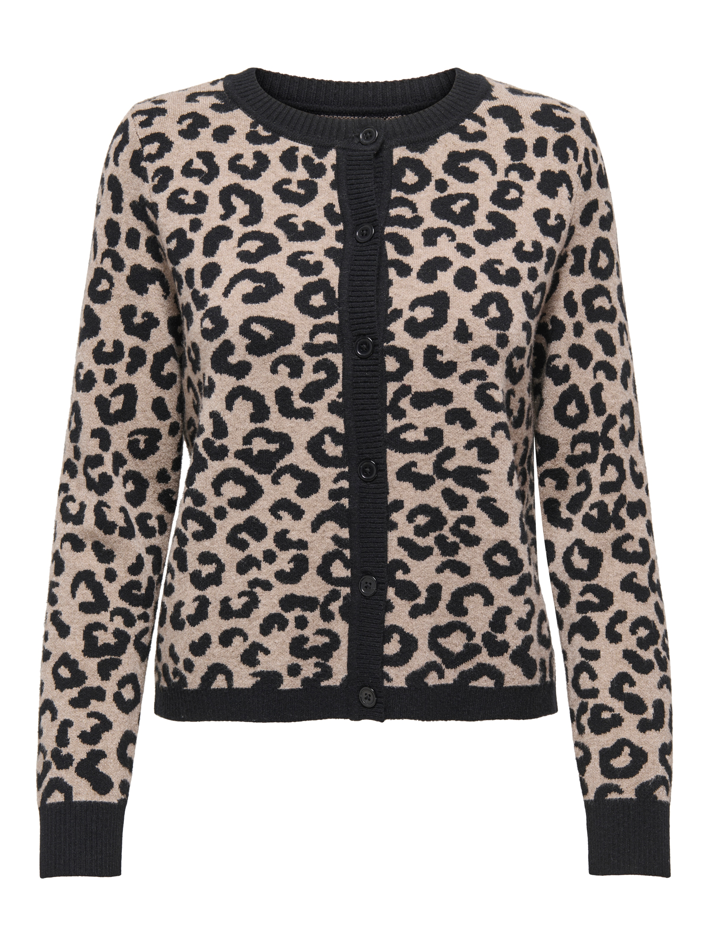 ONLY Strickjacke »ONLANNY LS O-NECK LEO CARDIGAN EX KNT«