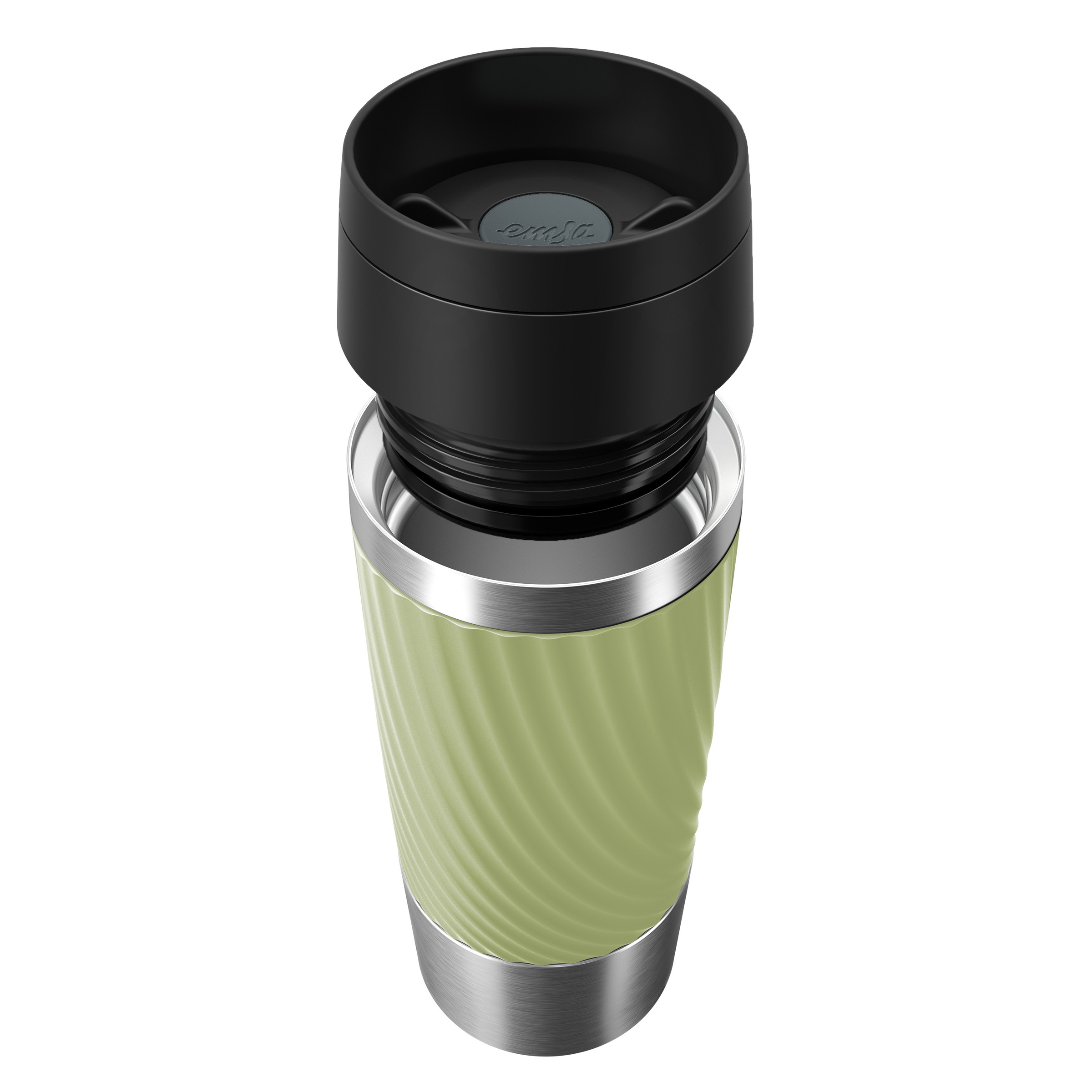 Emsa Thermobecher »Travel Mug Classic Twist« 0,36 Liter, Comfort-Schraubverschluss, Quick-Press, auslaufsicher
