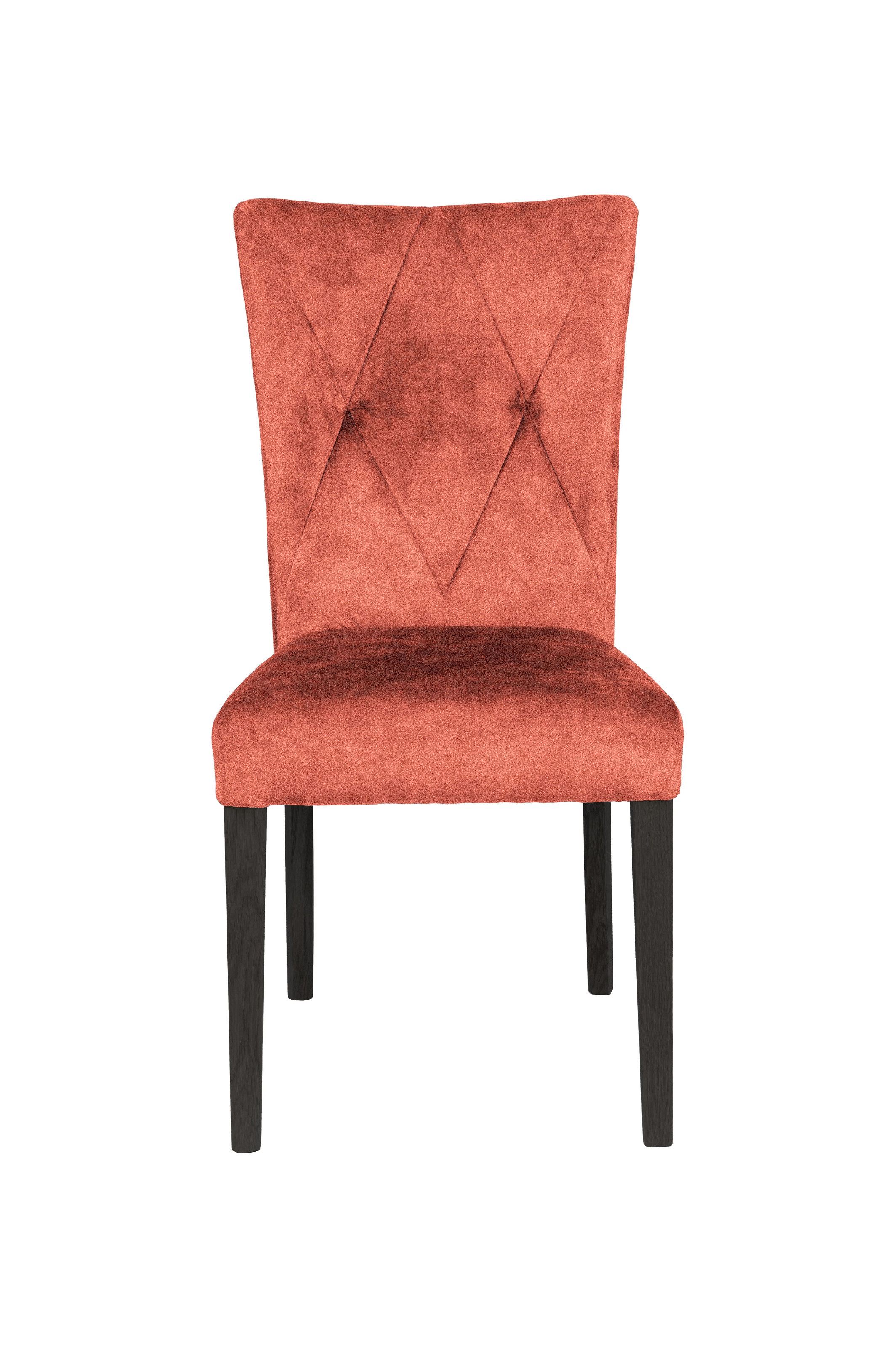 Home affaire 4-Fußstuhl »Diamond«, (Set), 2 St., Samtvelours, Sitz und Ruecken gepolstert
