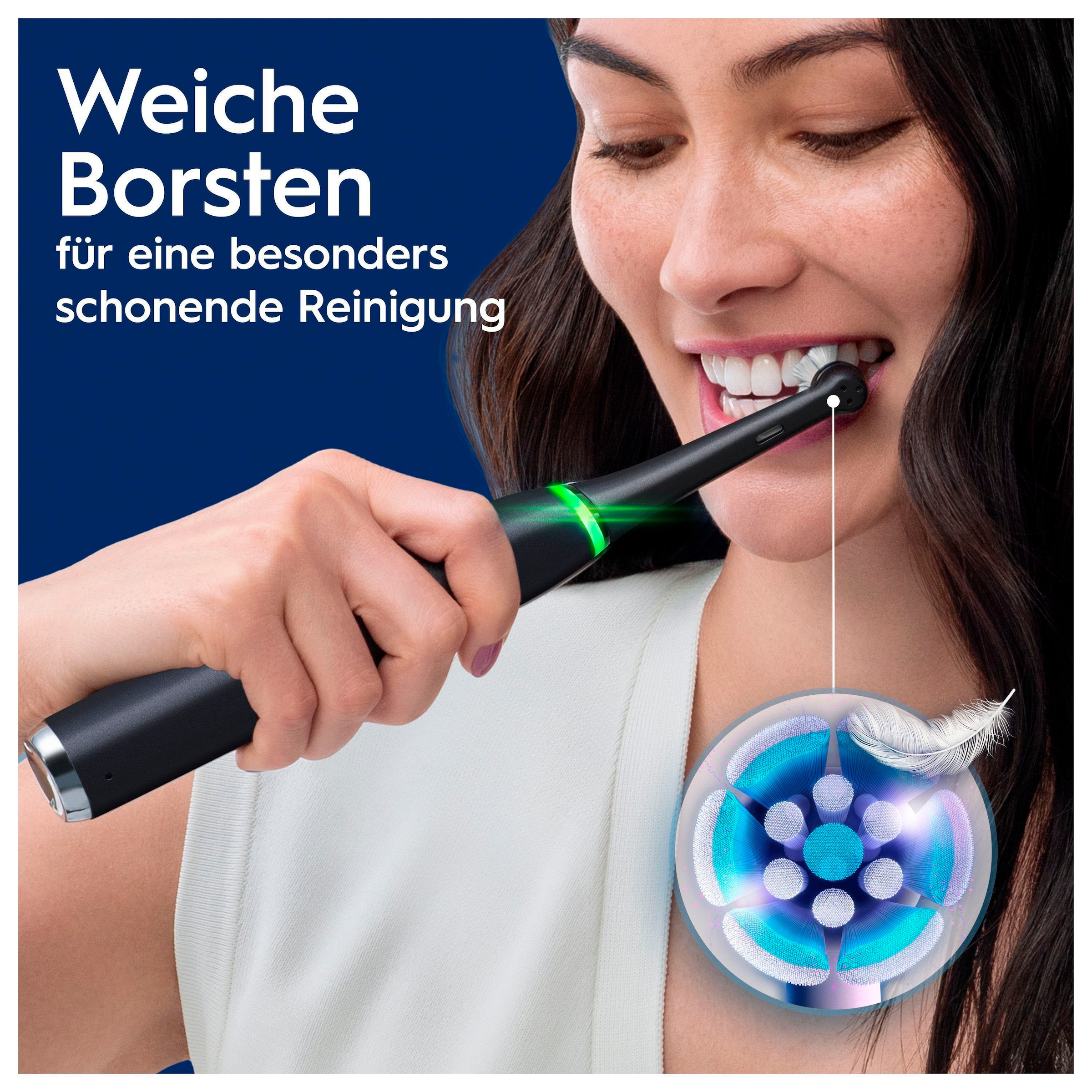 Oral-B Elektrische Zahnbürste »iO 9 Duopack«, 3 St. Aufsteckbürsten, mit Magnet-Technologie, 7 Putzmodi, Farbdisplay & Lade-Reiseetui