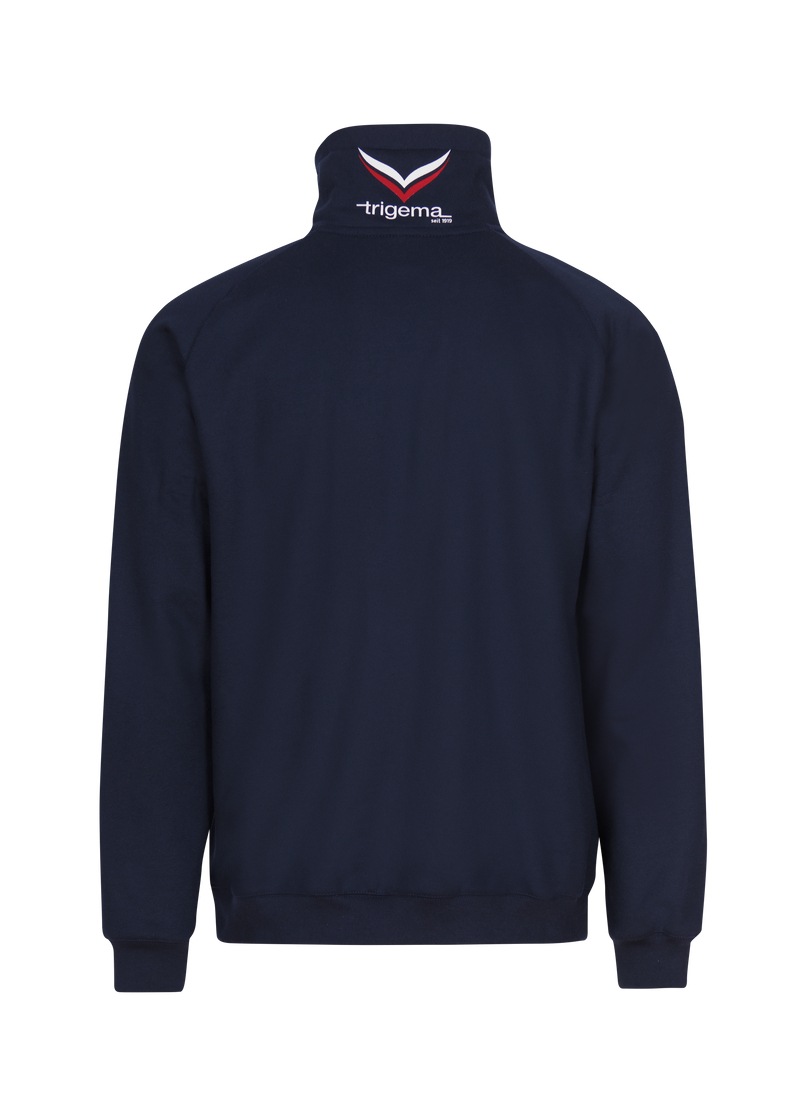 Trigema Sweatjacke »TRIGEMA Raglan-Jacke mit Stehkragen und Kordeln«
