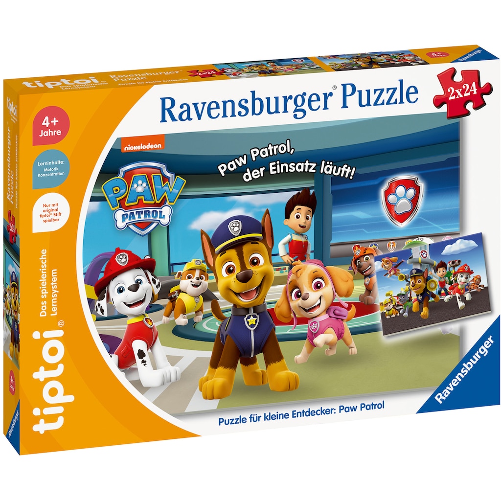 Ravensburger Puzzle »tiptoi® Puzzle für kleine Entdecker: PAW Patrol«