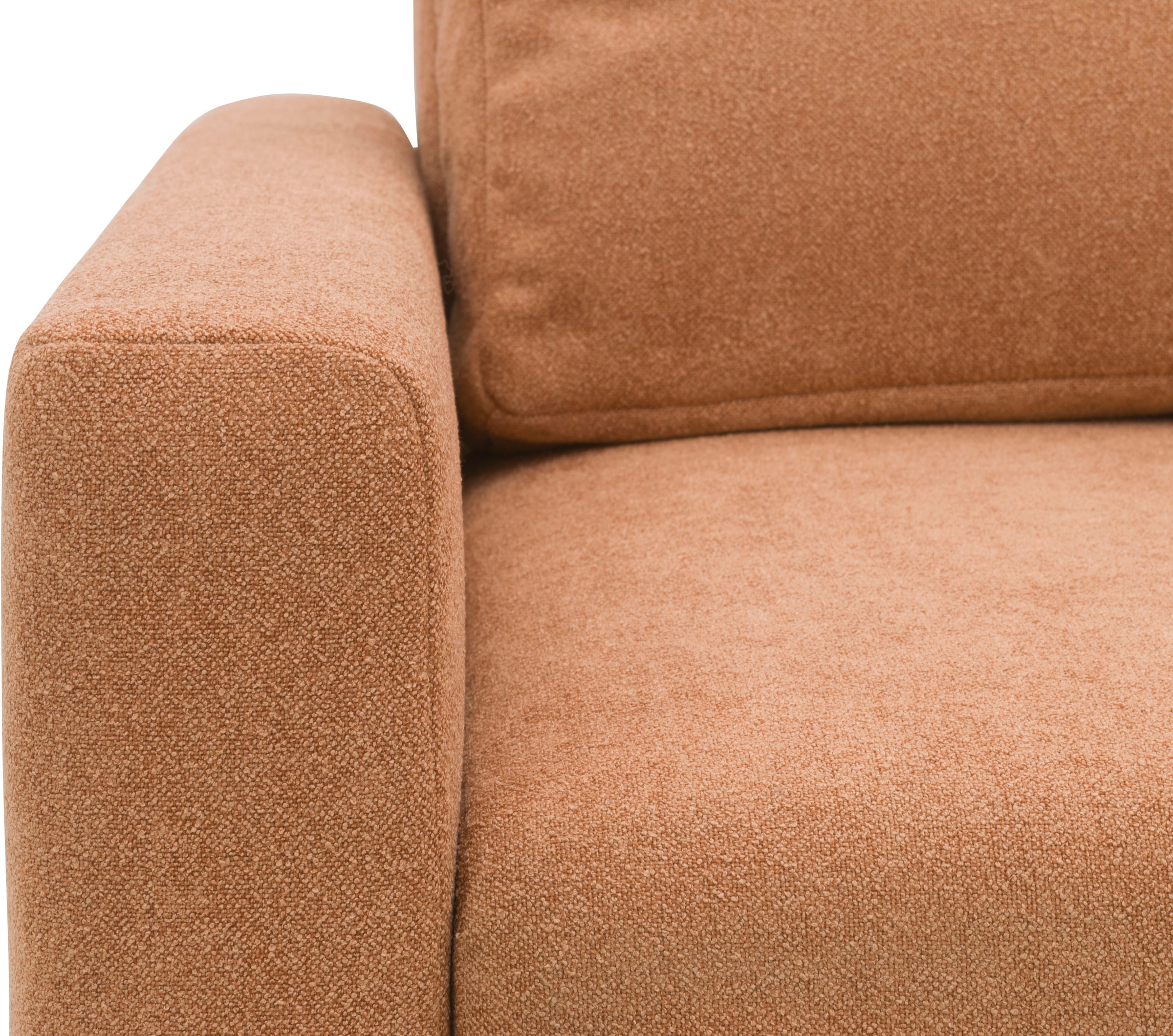 DOMO collection Sessel »Sintra ausklappbar zur Schlaffunktion, mit Rückenkissen«, Feinstruktur, lachs